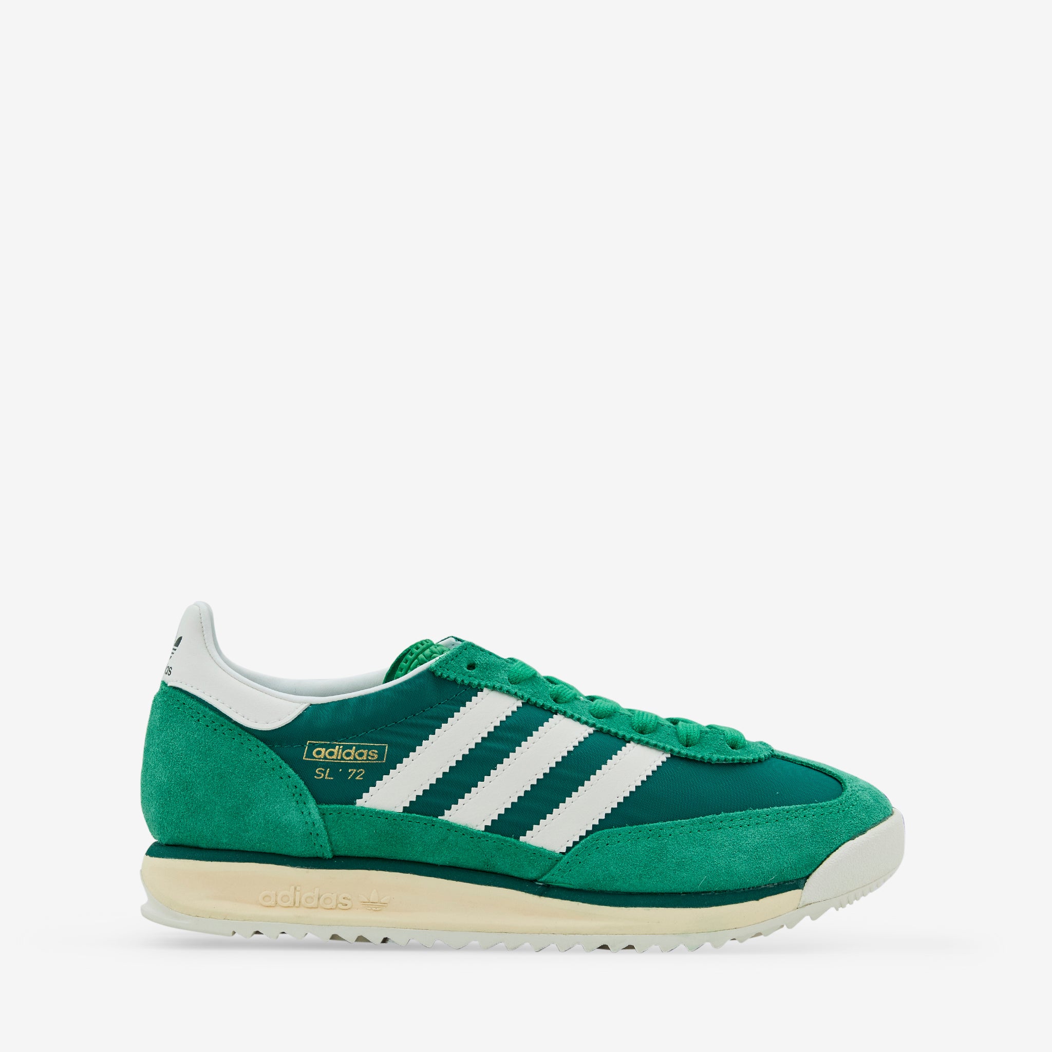SL 72 RS Sneakers in Green, Core White & Collegiate Green - Stylish Casual Shoes for Men & Women | Perfect for Running, Gym Workouts & Everyday Wear