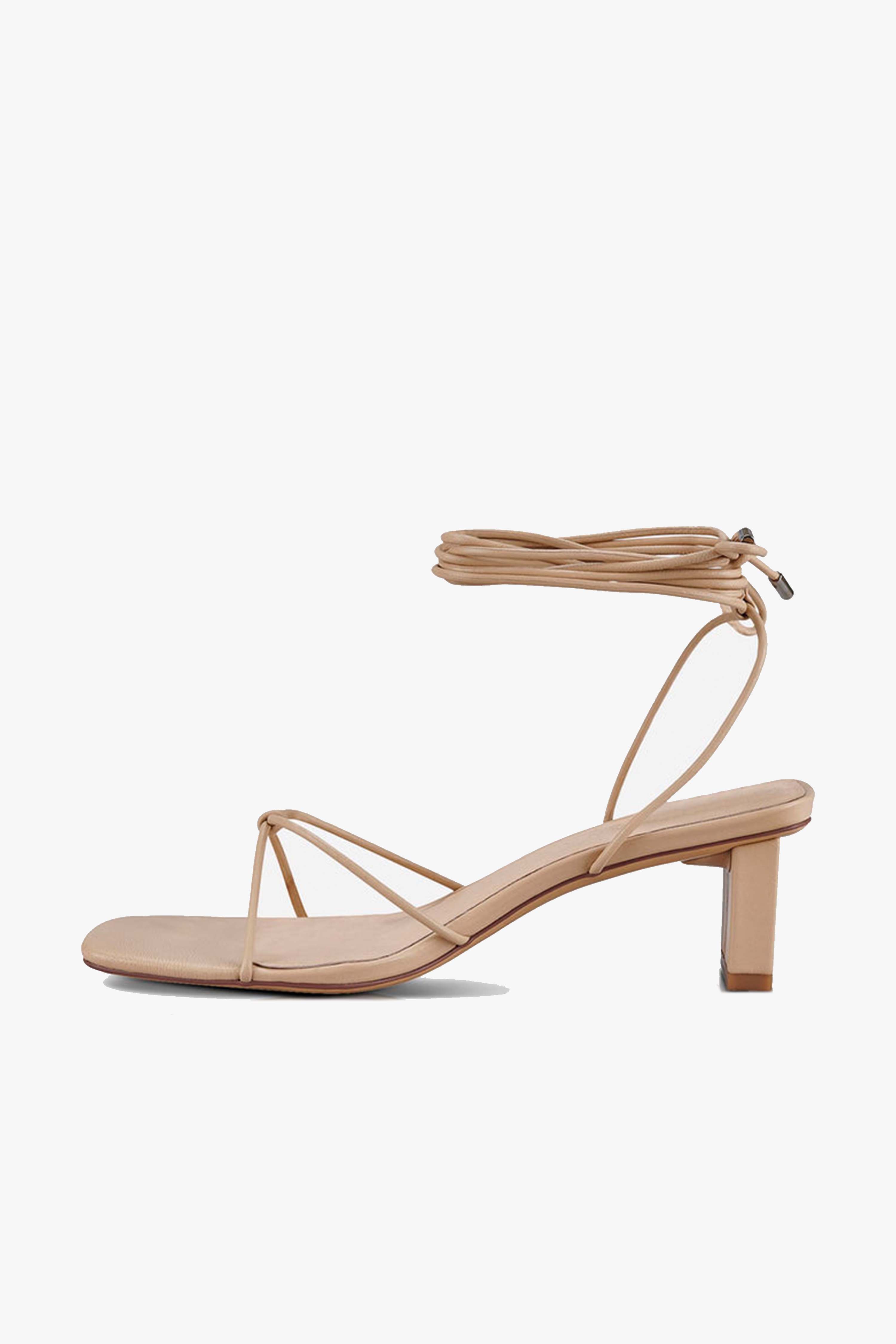 Honey Neutral Ankle Strap Mid Heel Sandals for Women - Comfortable Summer Wedding & Party Shoes - Perfect for Bridal, Cocktail Events & Date Nights