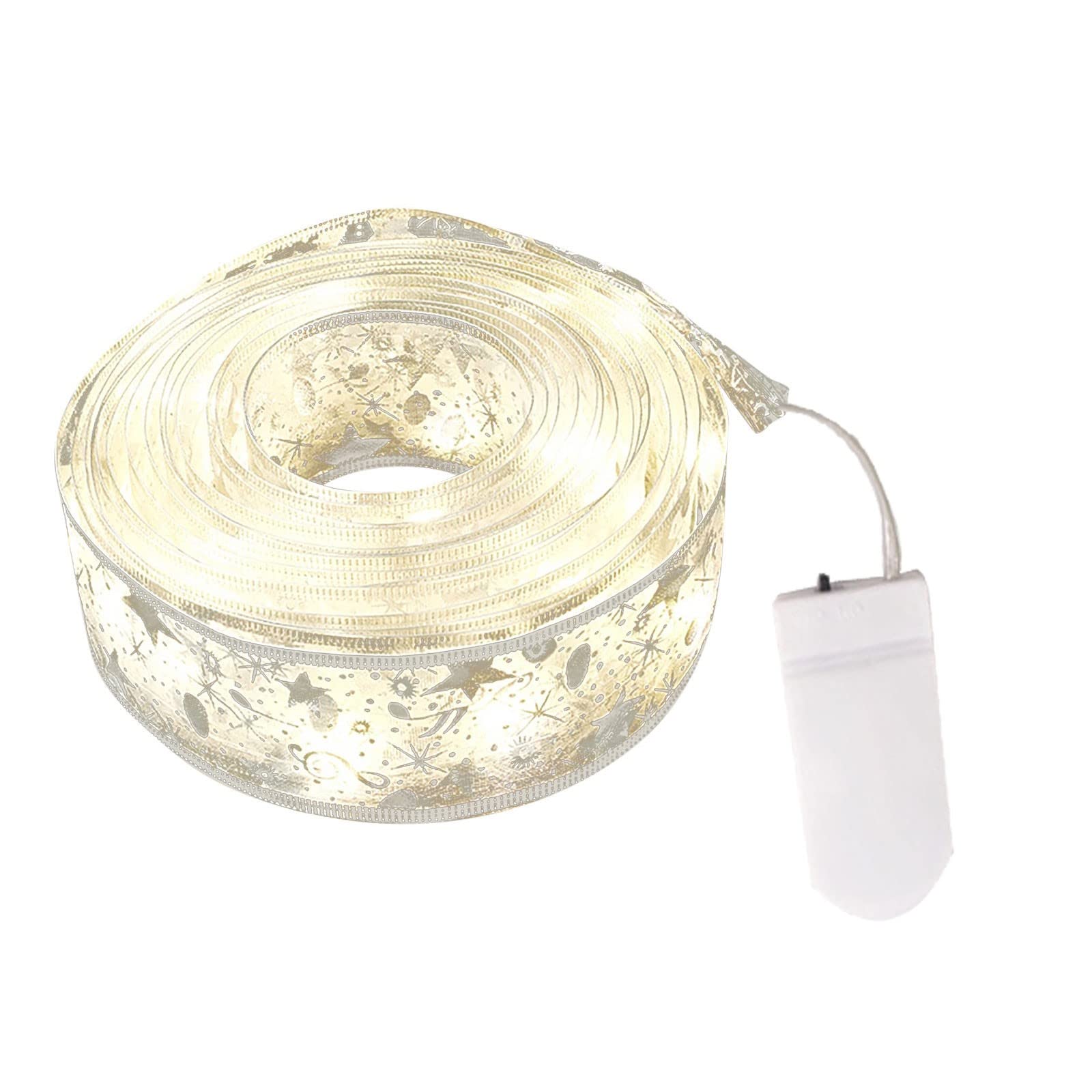 Boddenly LED String Lights - Waterproof Fairy Lights for Indoor/Outdoor Decor, Window Curtain Lights for Party, Wedding, Birthday, Anniversary - Warm White Battery Operated Decorative Lights (Perfect for Bedroom, Garden, Christmas, Halloween)