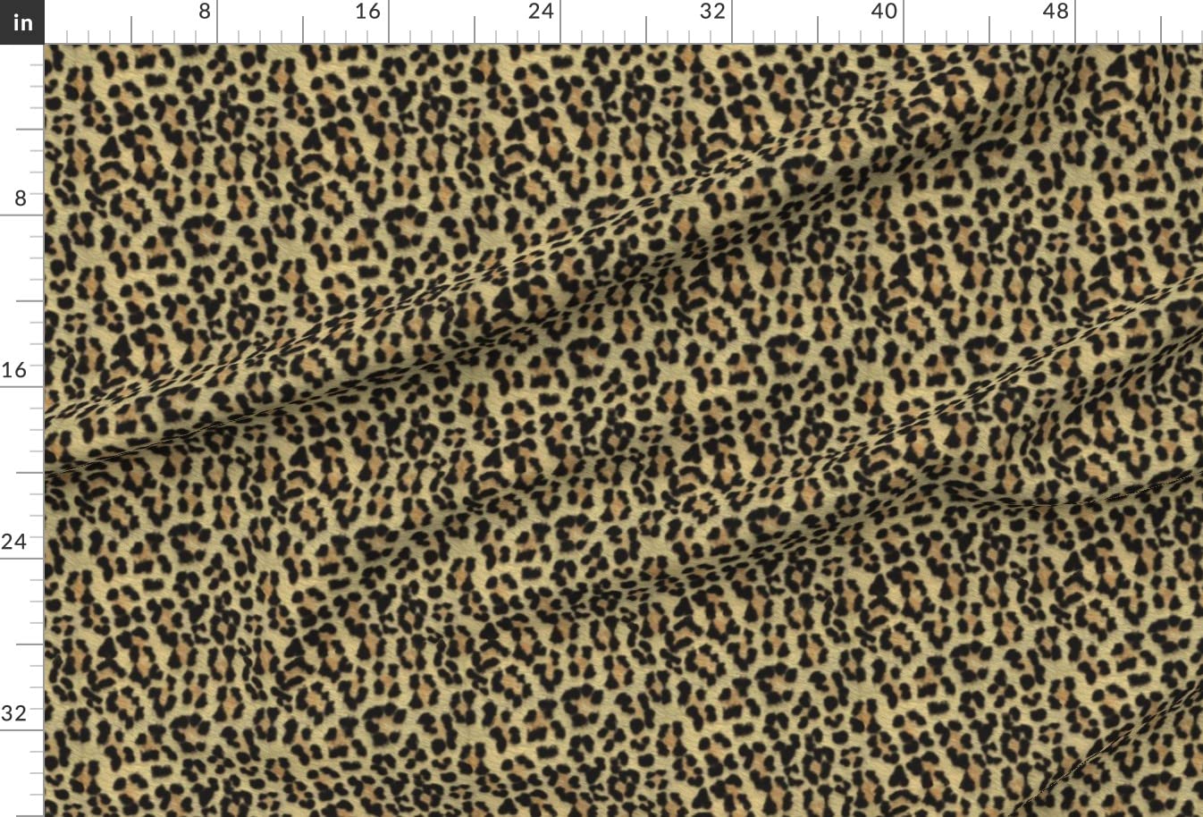 Painted Leopard Spots Cat Rockabilly Tropical Jaguar Animal Print Minky Fabric by The Yard - Soft Plush Fabric for Sewing Baby Blankets, Quilt Backing, DIY Crafts & Home Decor Projects