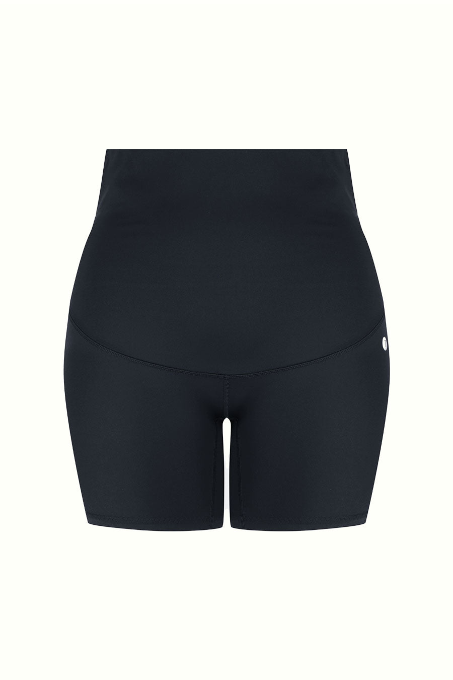 Maternity Support Belly Band - Breathable Mid-Length Shorts for Pregnant Women (Black) - Perfect for Pregnancy Comfort, Postpartum Recovery & Everyday Wear