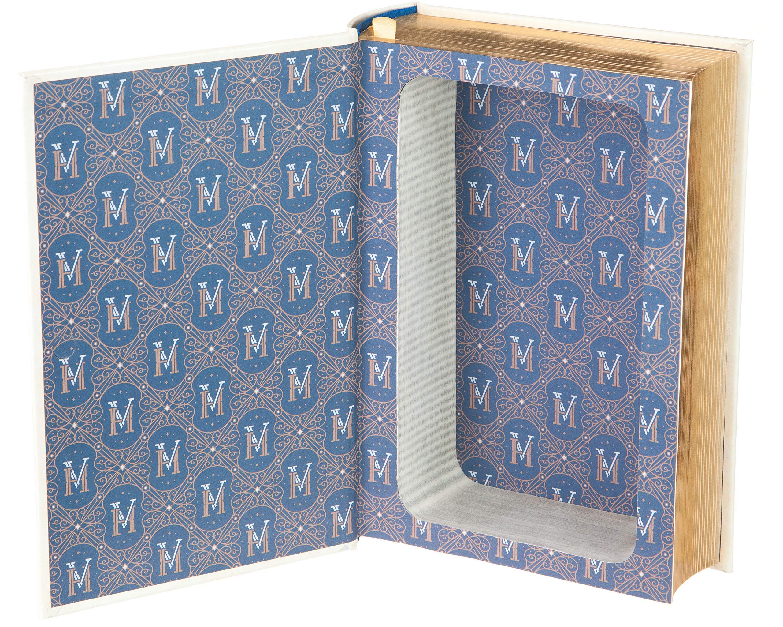 Les Miserables Leather Book Safe - Hidden Storage Box for Cash & Valuables - Perfect for Home Security and Travel Use