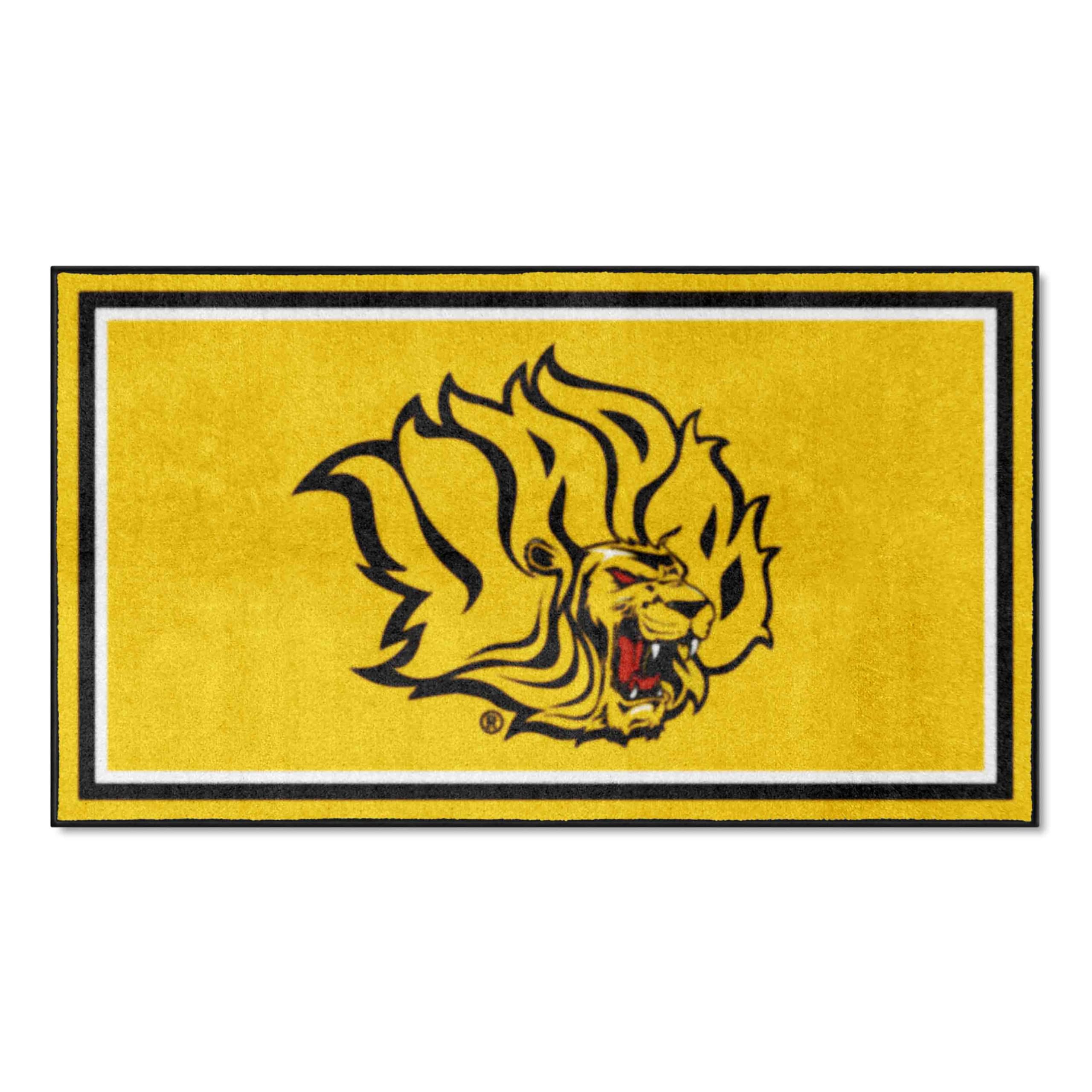 FANMATS 19764 NCAA UAPB Golden Lions 3ft x 5ft Plush Area Rug - Soft Sports Fan Carpet for Living Room, Bedroom Decor & Game Day Tailgating Mat | Durable College Team Spirit Rug for Home, Dorm & Outdoor Events