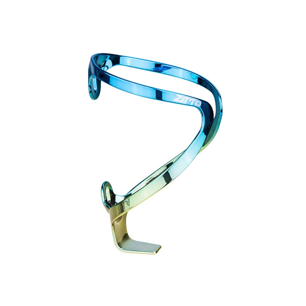 Lofiu Quick Release Bike Water Bottle Holder - Aluminum & Colorful Gradient Plastic Bicycle Cup Cage Rack - Perfect for Road Bikes, Mountain Bikes & Commuting