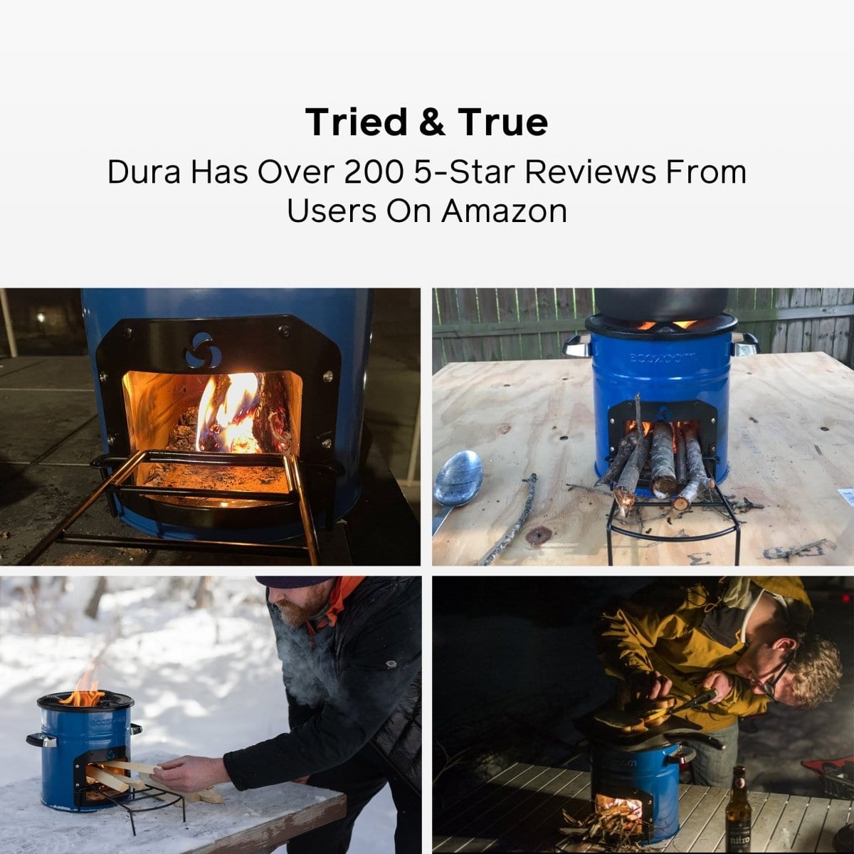 EcoZoom Dura Camping Stove - Portable Outdoor Wood Burning Stove for Backpacking, Hiking & Emergency Preparedness
