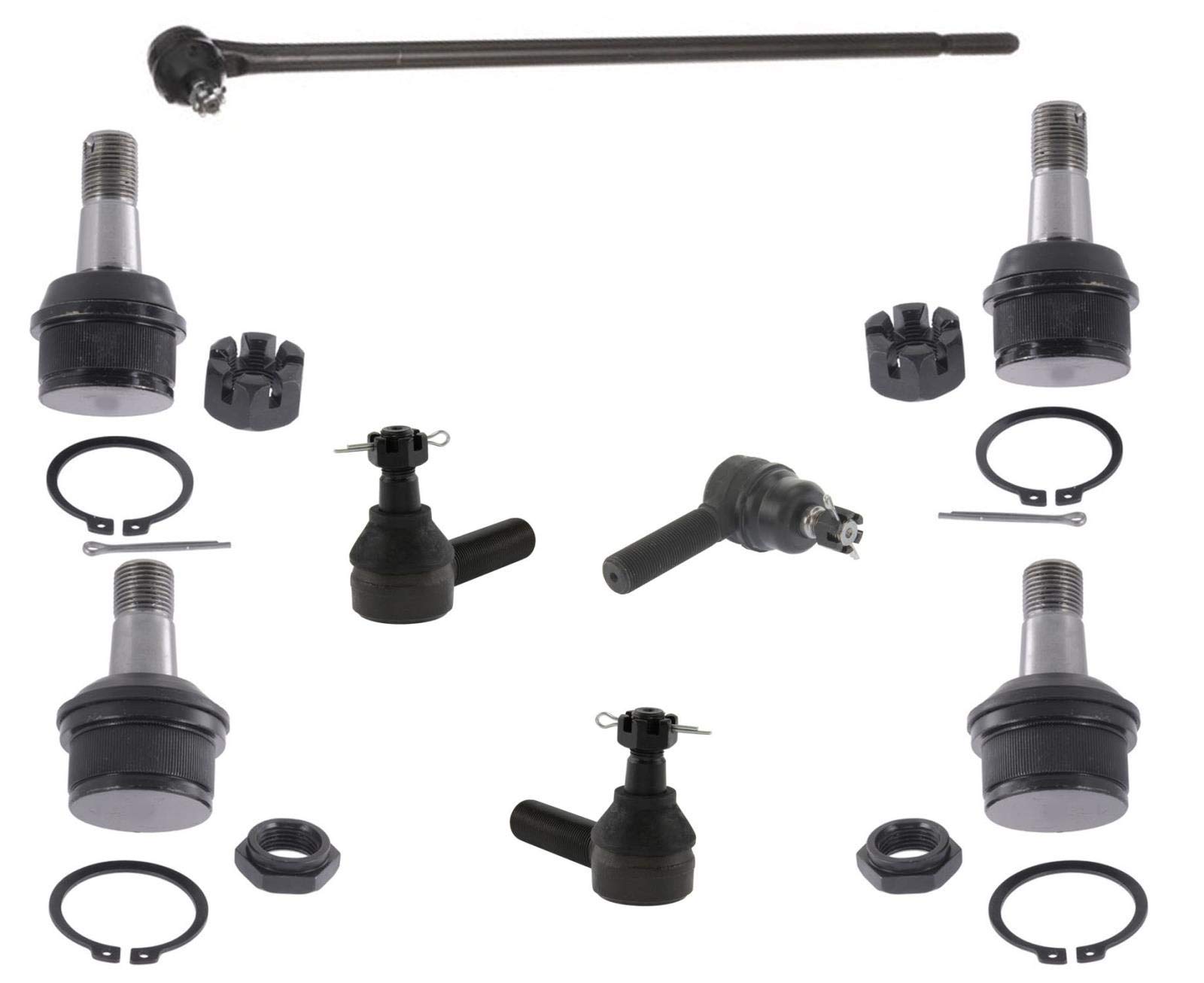 1972-1983 Jeep CJ5 CJ6 Replacement Outer Tie Rod Ends, Short Tie Rods, Ball Joints & Drag Link - Heavy Duty Suspension Parts for Off-Roading & Classic Restoration