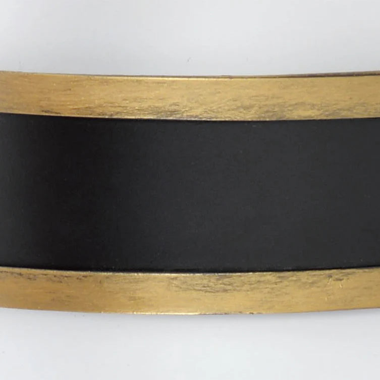 Brian Patrick Flynn Capsule 1 Light Outdoor Wall Sconce - 6x10 Inch Stainless Steel & Glass Matte Black with Textured Gold Finish - 120V E26 Medium Base LED Bulb Socket - Perfect for Patio, Garden, Porch, Entryway, Hallway & Exterior Wall Lighting