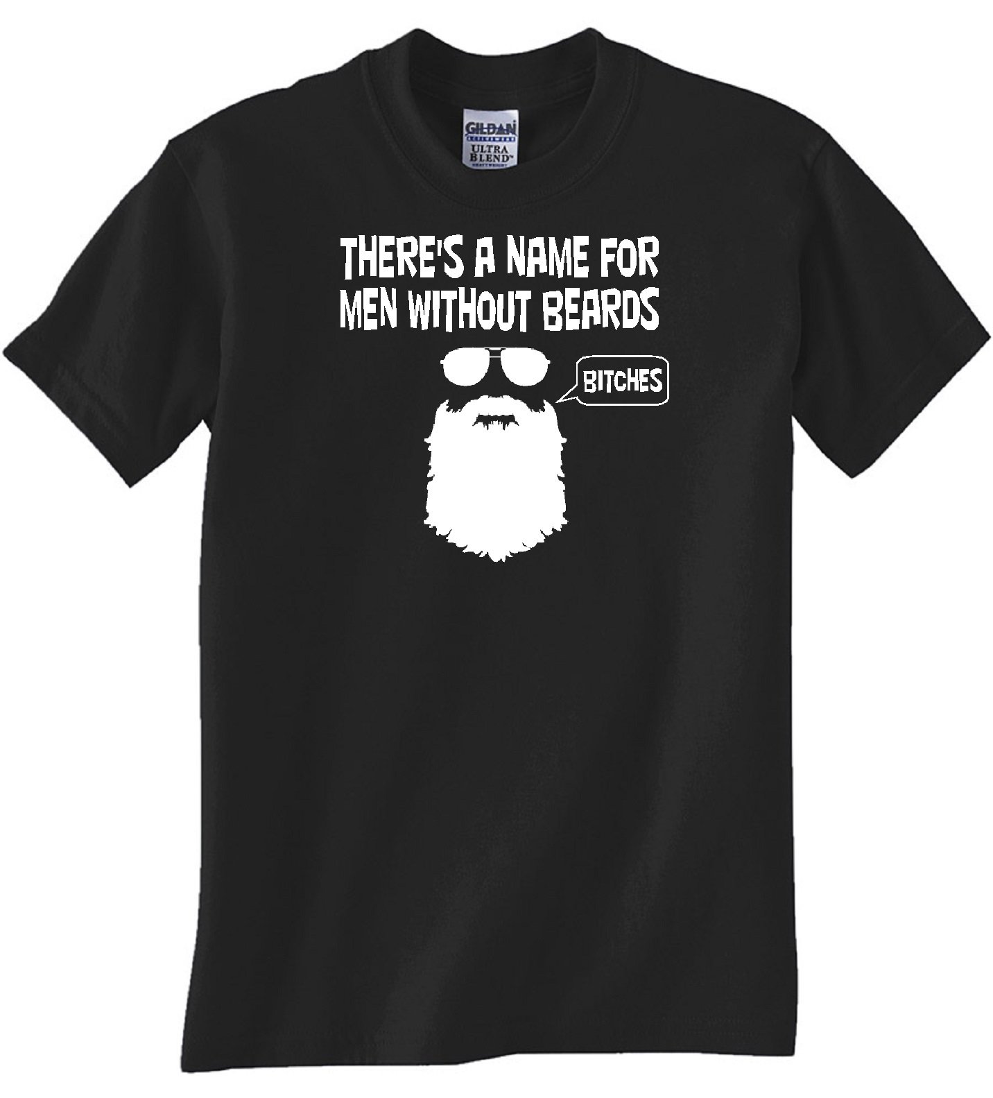 STUFF WITH ATTITUDE Men's Black Graphic T-Shirt | Funny No Beard Design | Soft Cotton Tee for Casual Wear, Gifts & Everyday Outfits