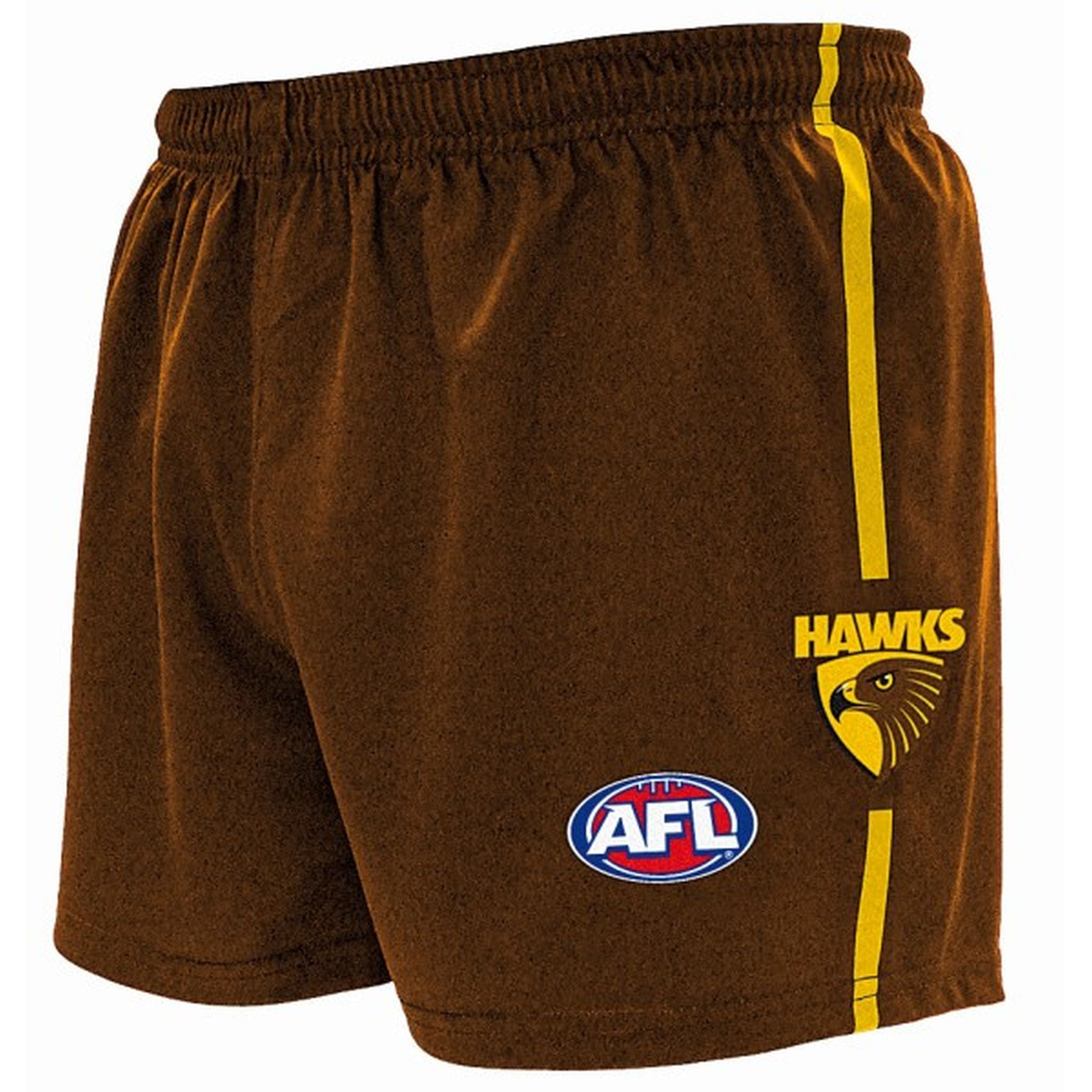 Burley Sekem Hawthorn Hawks AFL Replica Men's Football Shorts - Official AFL Team Apparel for Training & Match Days
