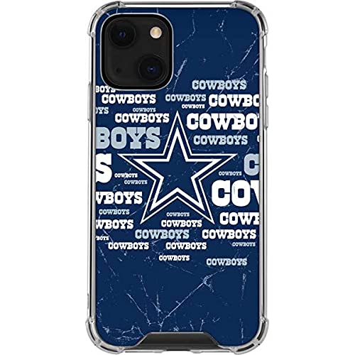 Official NFL Dallas Cowboys Blast Design Clear Phone Case for iPhone 13 - Slim Protective Cover with Scratch Resistance - Perfect for Football Fans, Game Days & Cowboys Supporters