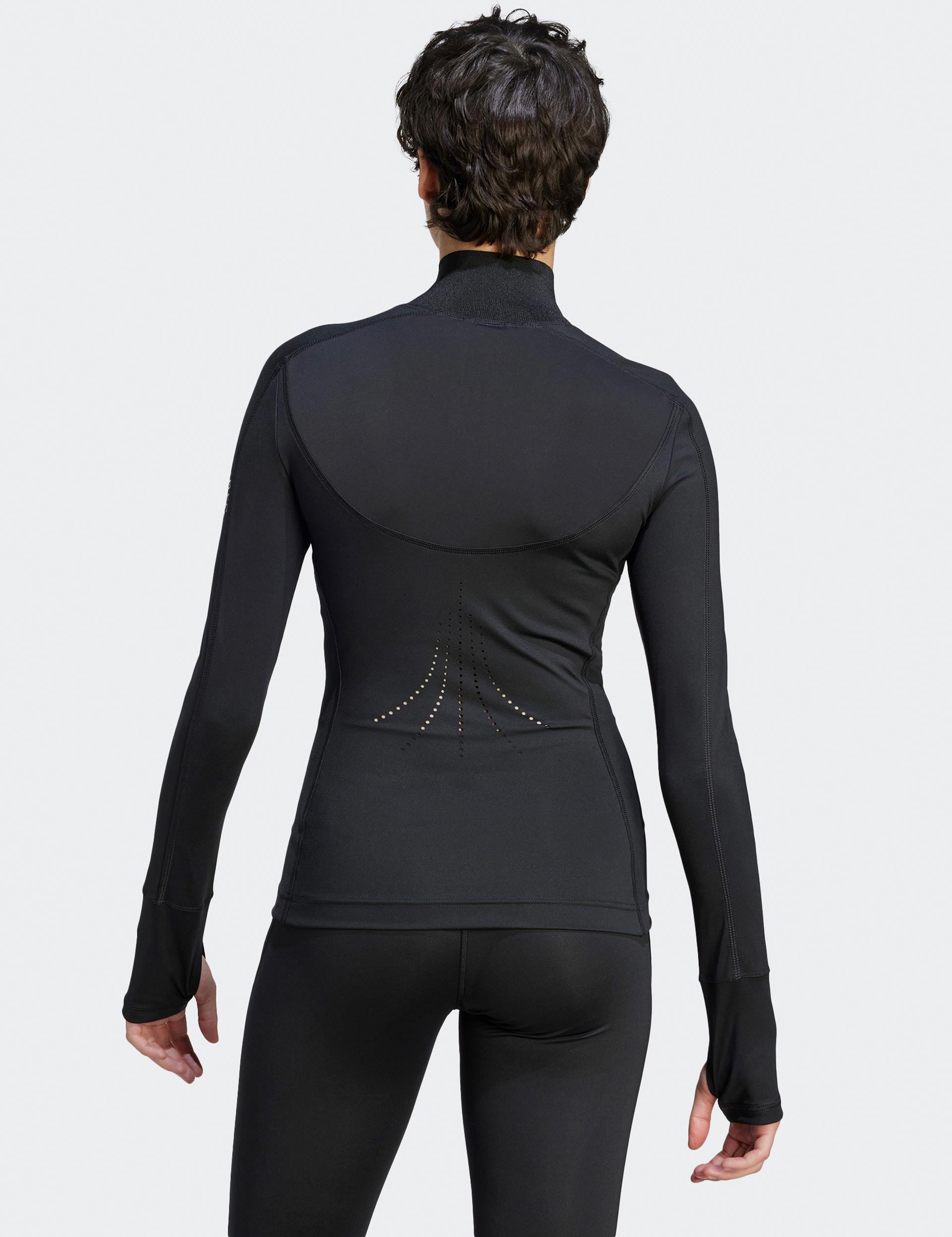 TruePurpose Training Midlayer Jacket for Men & Women - Lightweight Water-Resistant Fleece Jacket for Outdoor Sports, Hiking & Gym Workouts - Black
