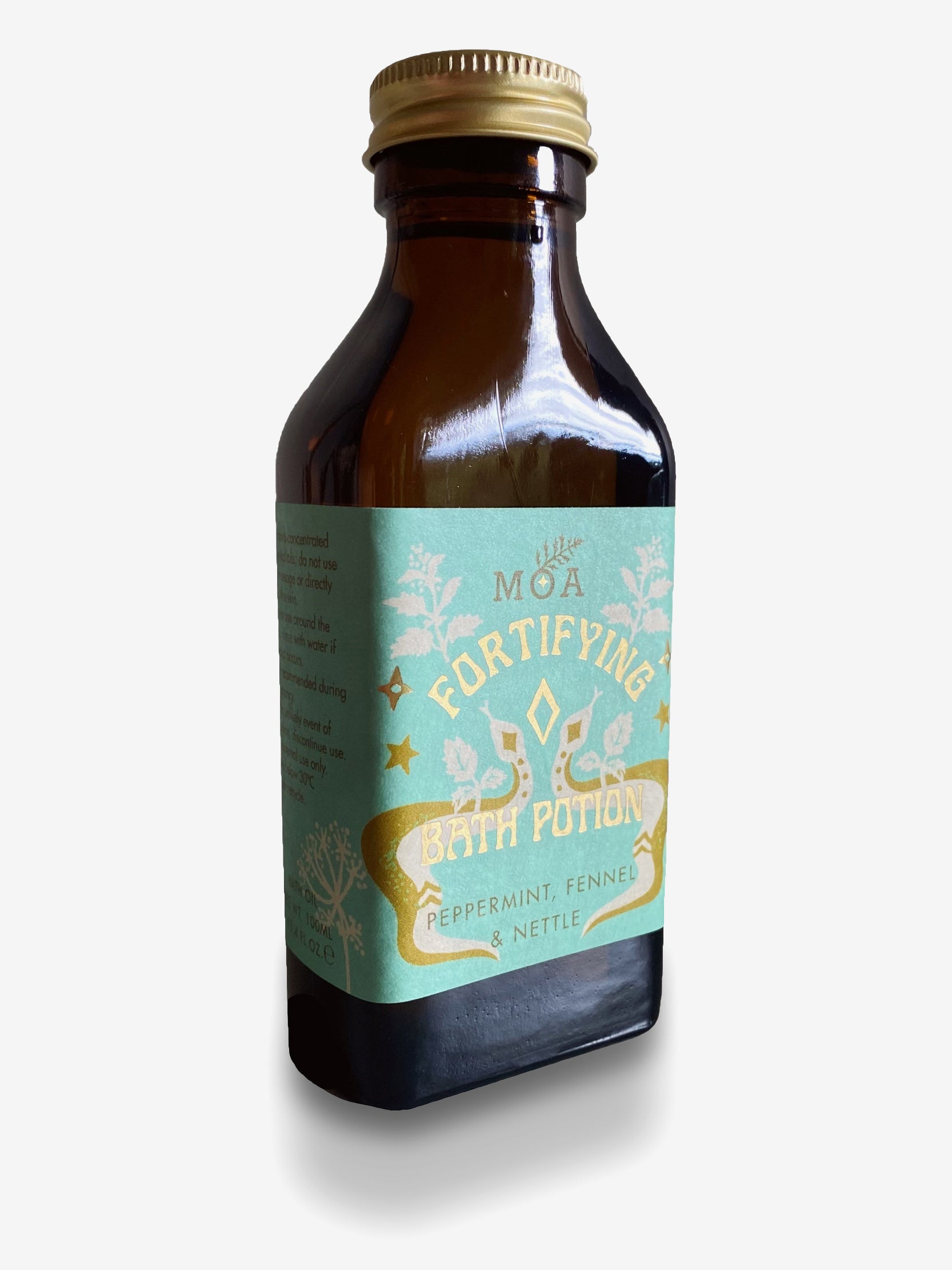 MOA Fortifying Bath Potion with Peppermint, Fennel & Nettle - Relaxing Herbal Soak for Stress Relief & Muscle Recovery