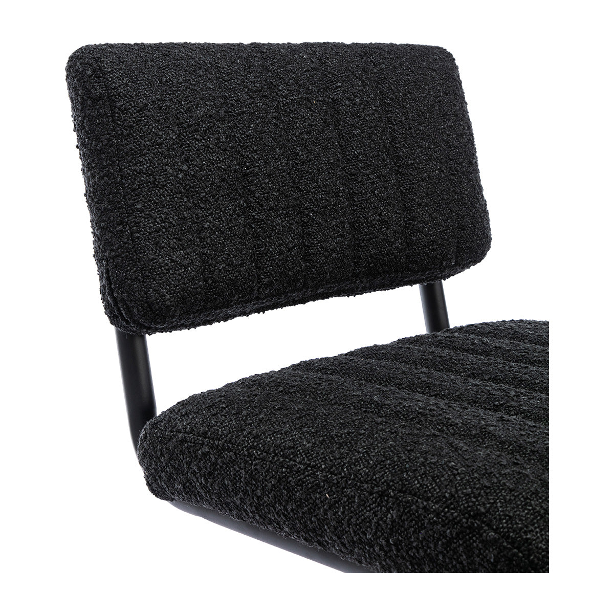 Blake Boucle Bar Stool - Modern Upholstered Counter Height Stool with Swivel Base for Kitchen Island, Breakfast Nook & Home Bar Decor