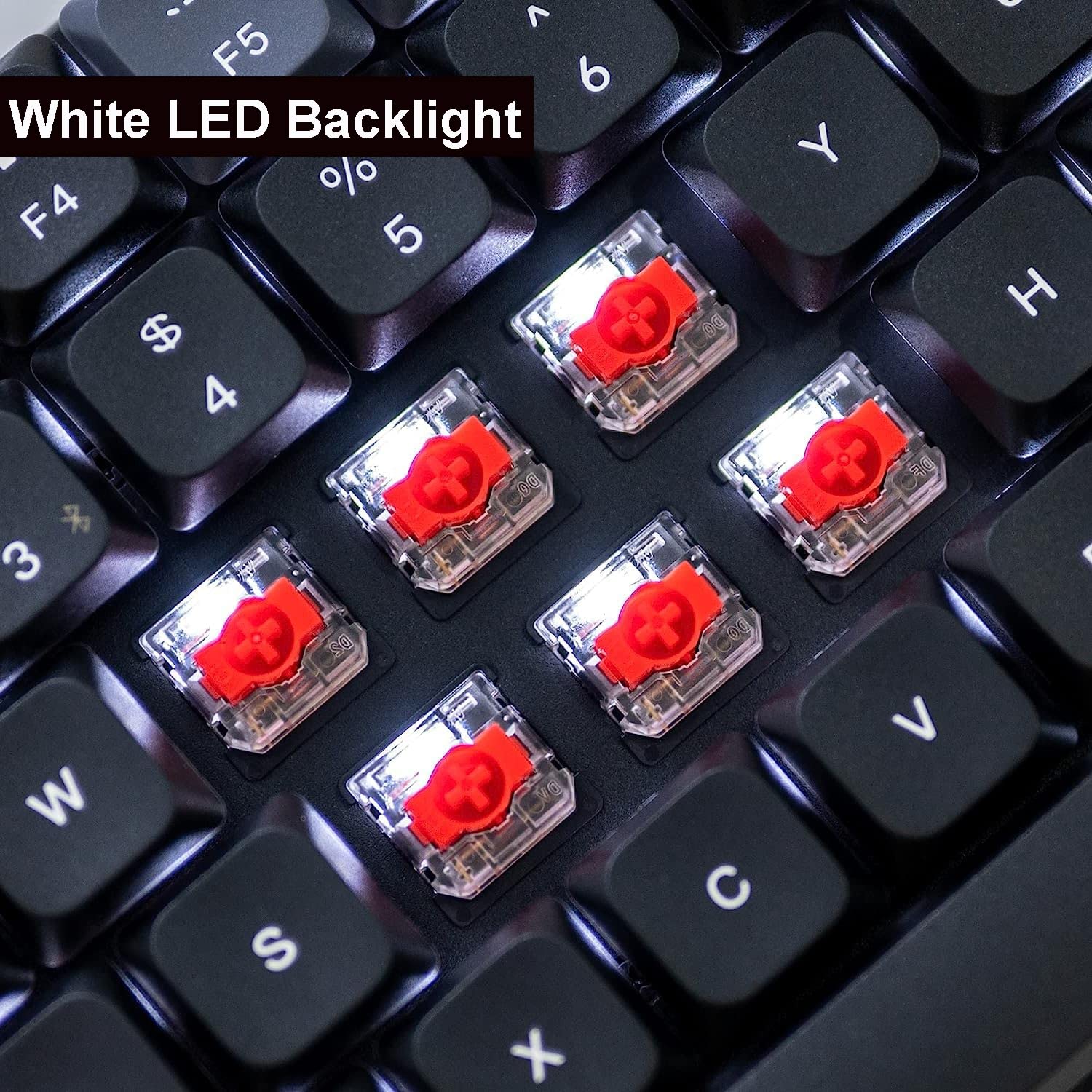 Keychron K3 Pro Ultra-Slim Wireless Mechanical Keyboard - 75% Compact Layout, QMK/VIA Programmable, Gateron G Pro Red Switches, PBT Keycaps, White Backlight - Compatible with Mac, Windows, Linux - Perfect for Office Work, Gaming & Programming