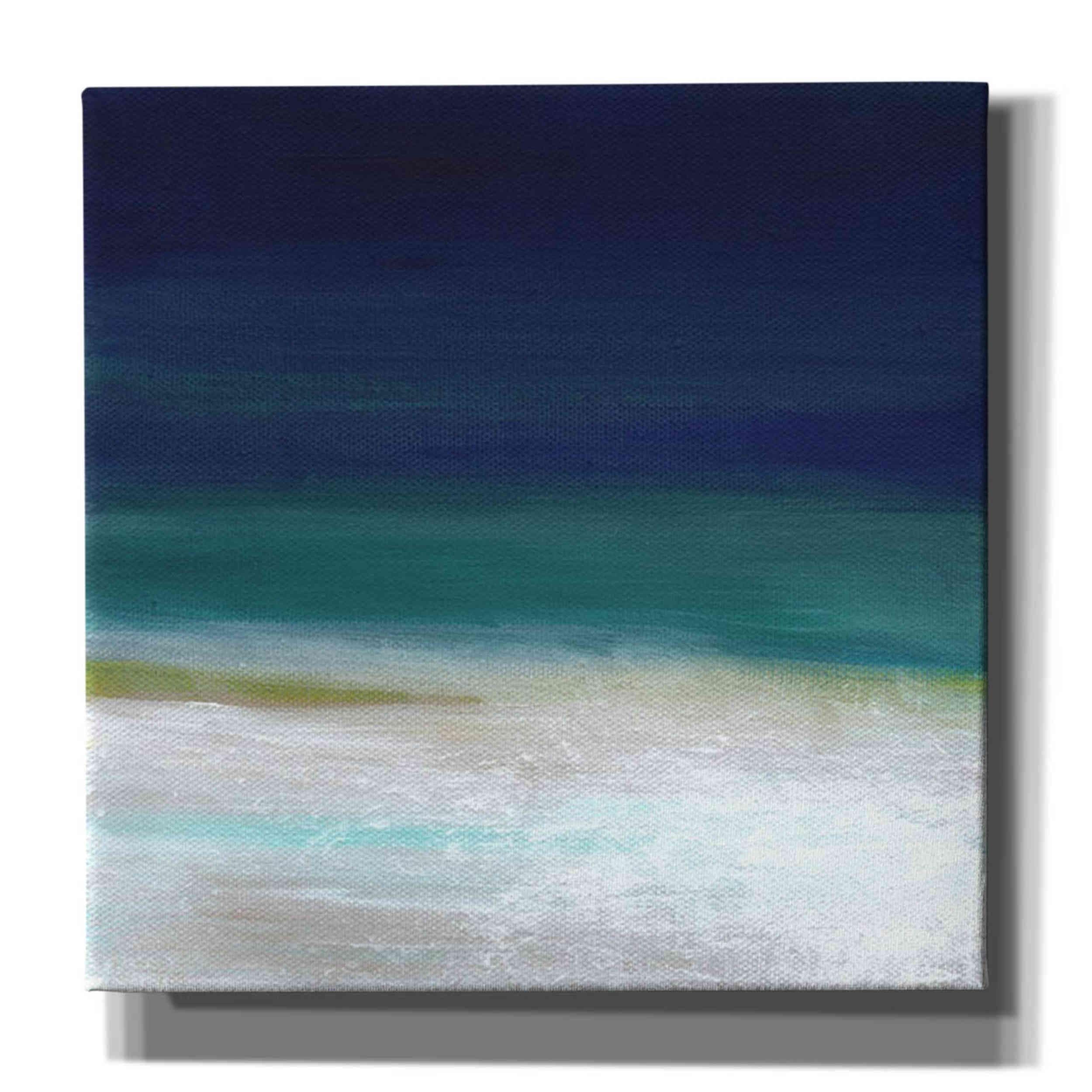 Beach IV by Linda Woods - 37x37 Inch Coastal Canvas Wall Art for Living Room, Bedroom & Beach House Decor