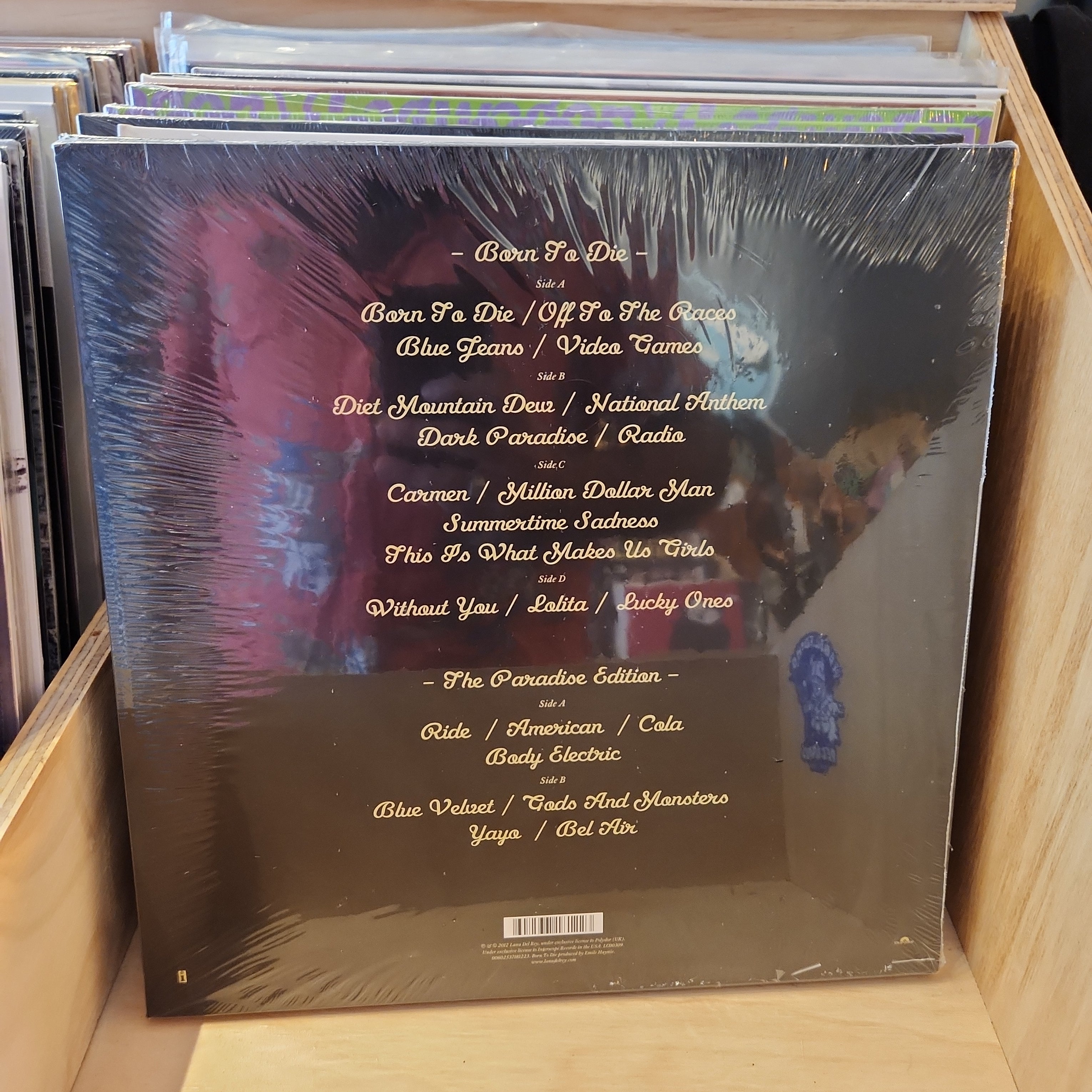Lana Del Rey - Born to Die The Paradise Edition Deluxe Vinyl LP Record | Limited Edition Collector's Item for Music Lovers & Home Decor