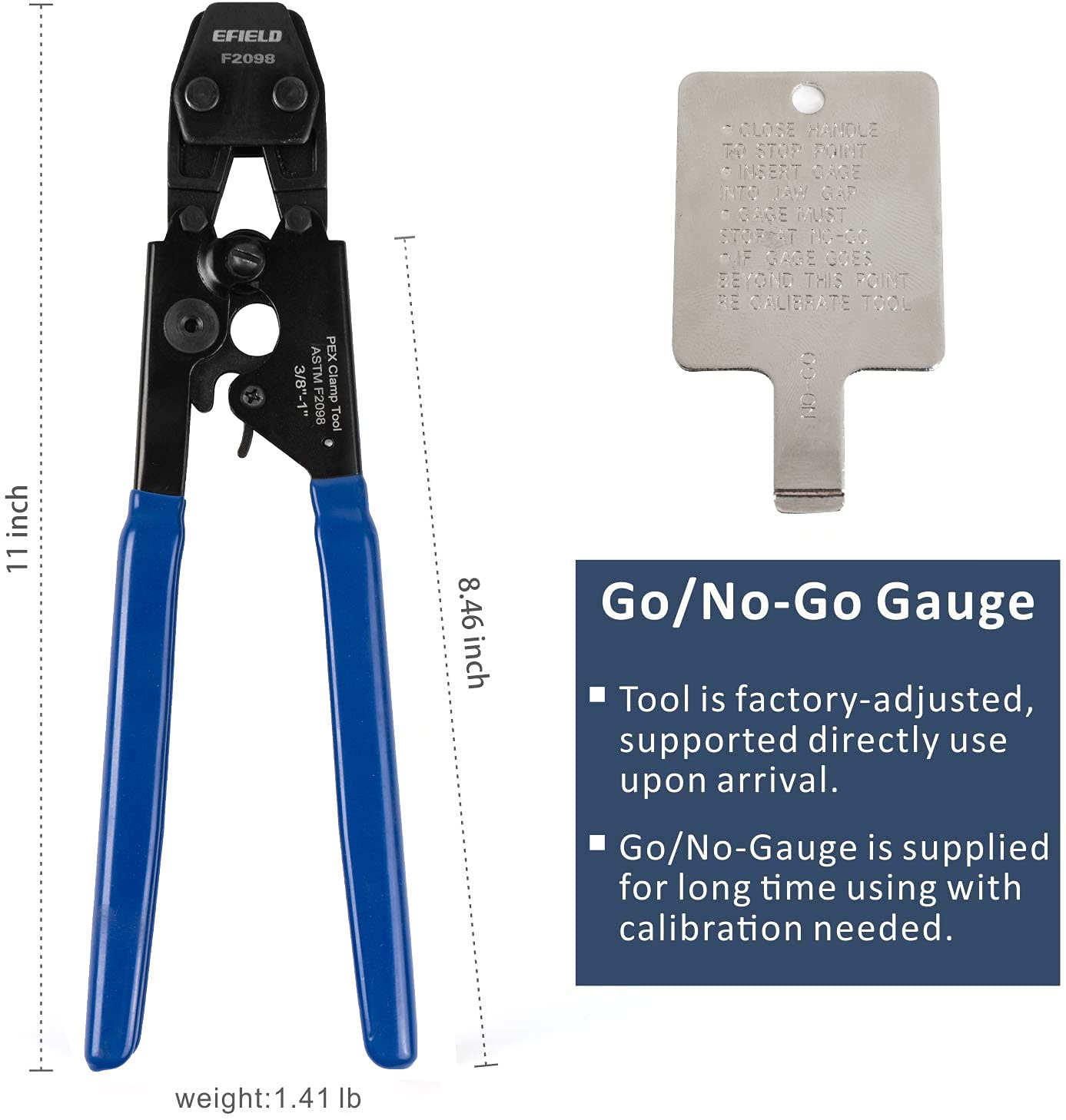 EFIELD Pex Cinch Clamp Fastening Tool for 3/8