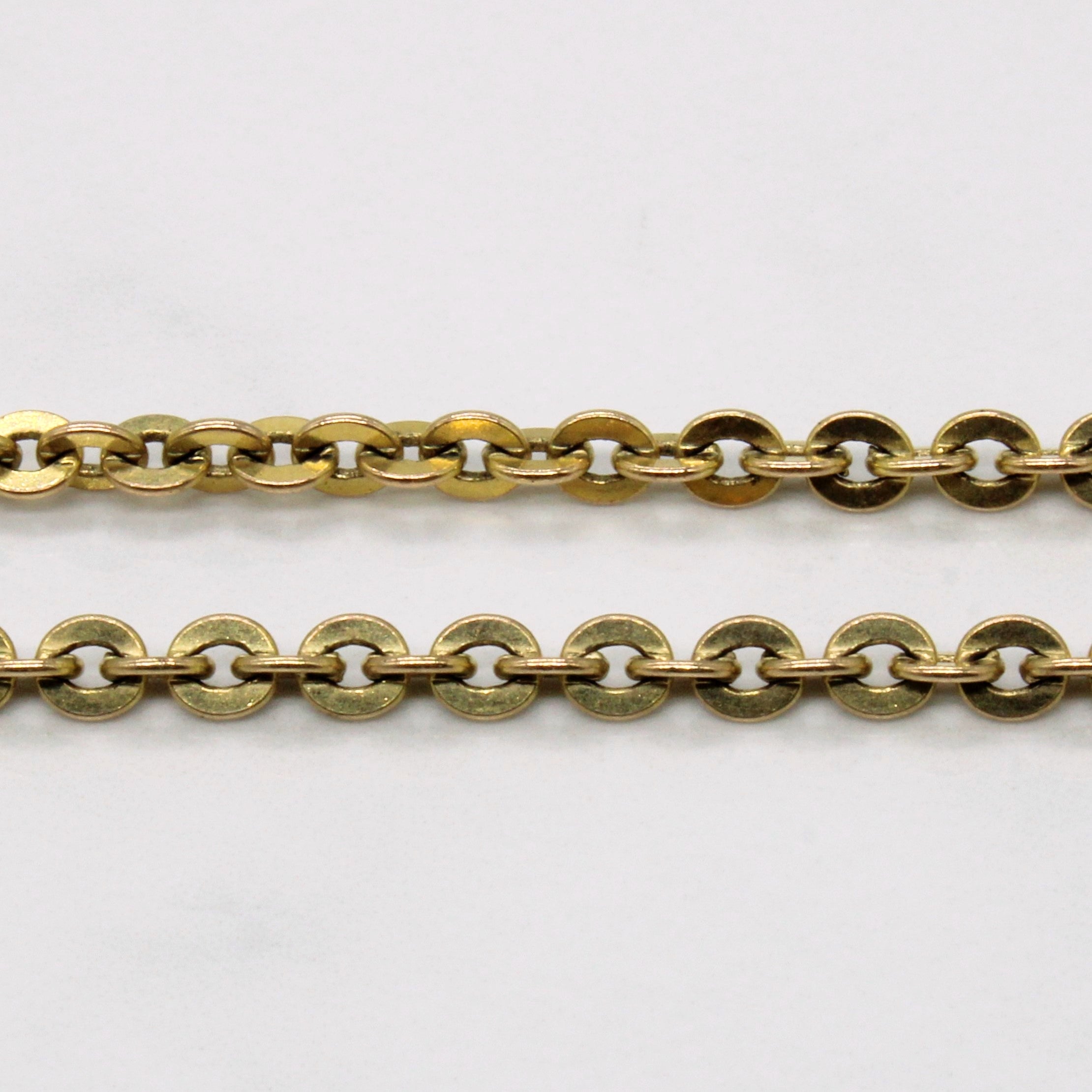 10K Yellow Gold Oval Link Chain Necklace - 25 Inch Elegant Dainty Jewelry for Women - Perfect for Everyday Wear, Layering & Special Occasions