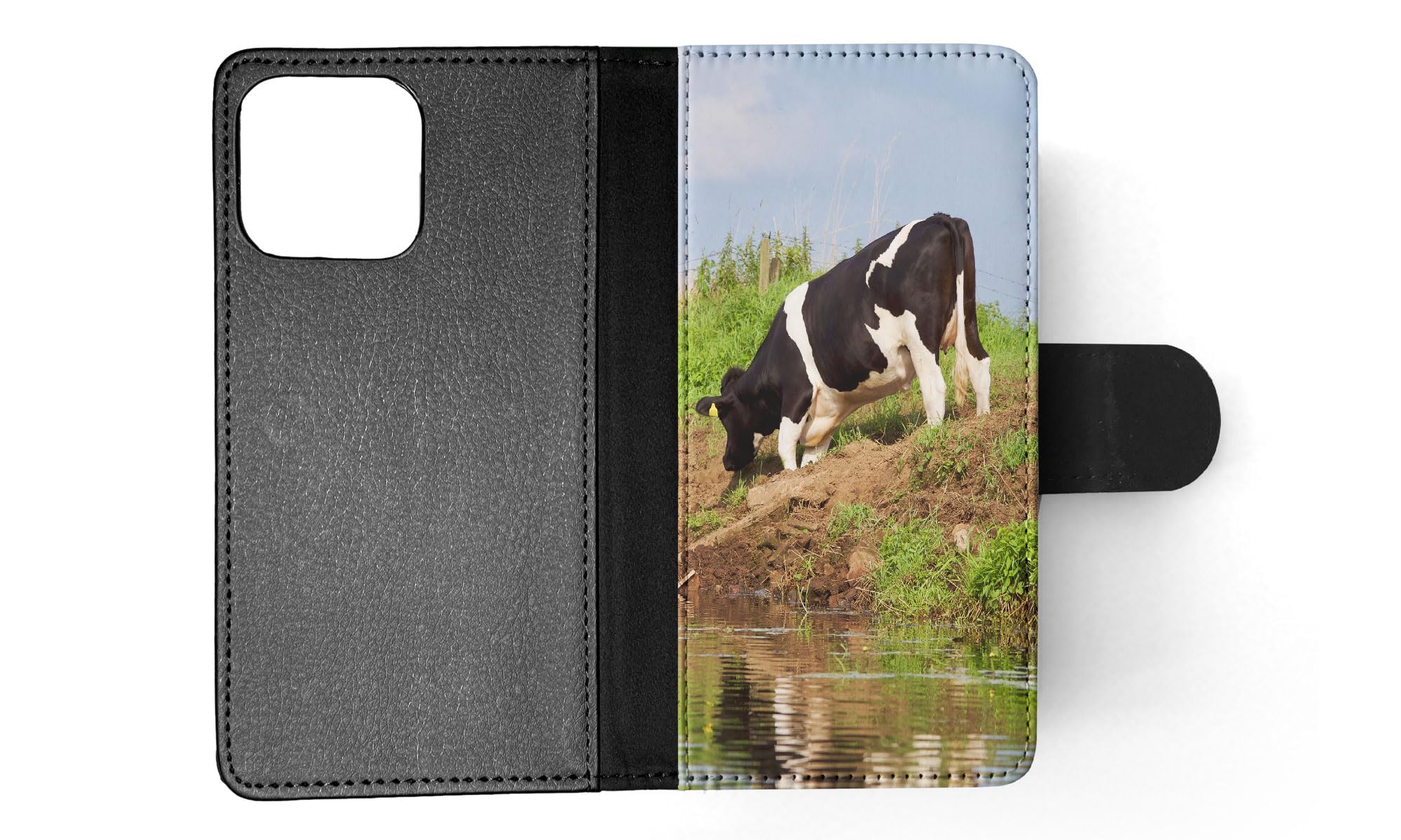 Cow Bull Farm Animal Cattle #11 FLIP Wallet Phone Case for Apple iPhone 15 Pro Max - Perfect for Farm Lovers & Country Lifestyle