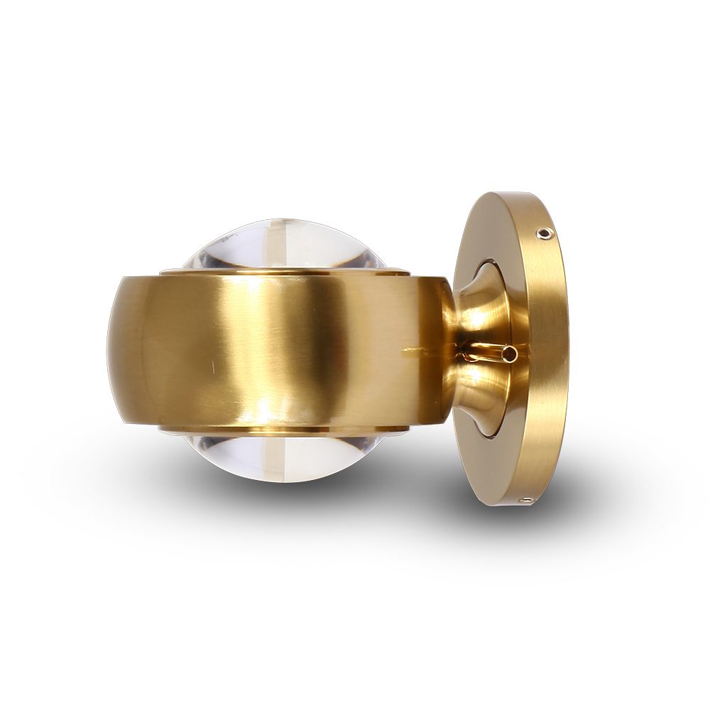 VONN Orbit VMWA004201A008AB LED Adjustable Wall Sconce Light Fixture - Antique Brass Finish - Perfect for Bedroom, Hallway & Outdoor Porch Lighting