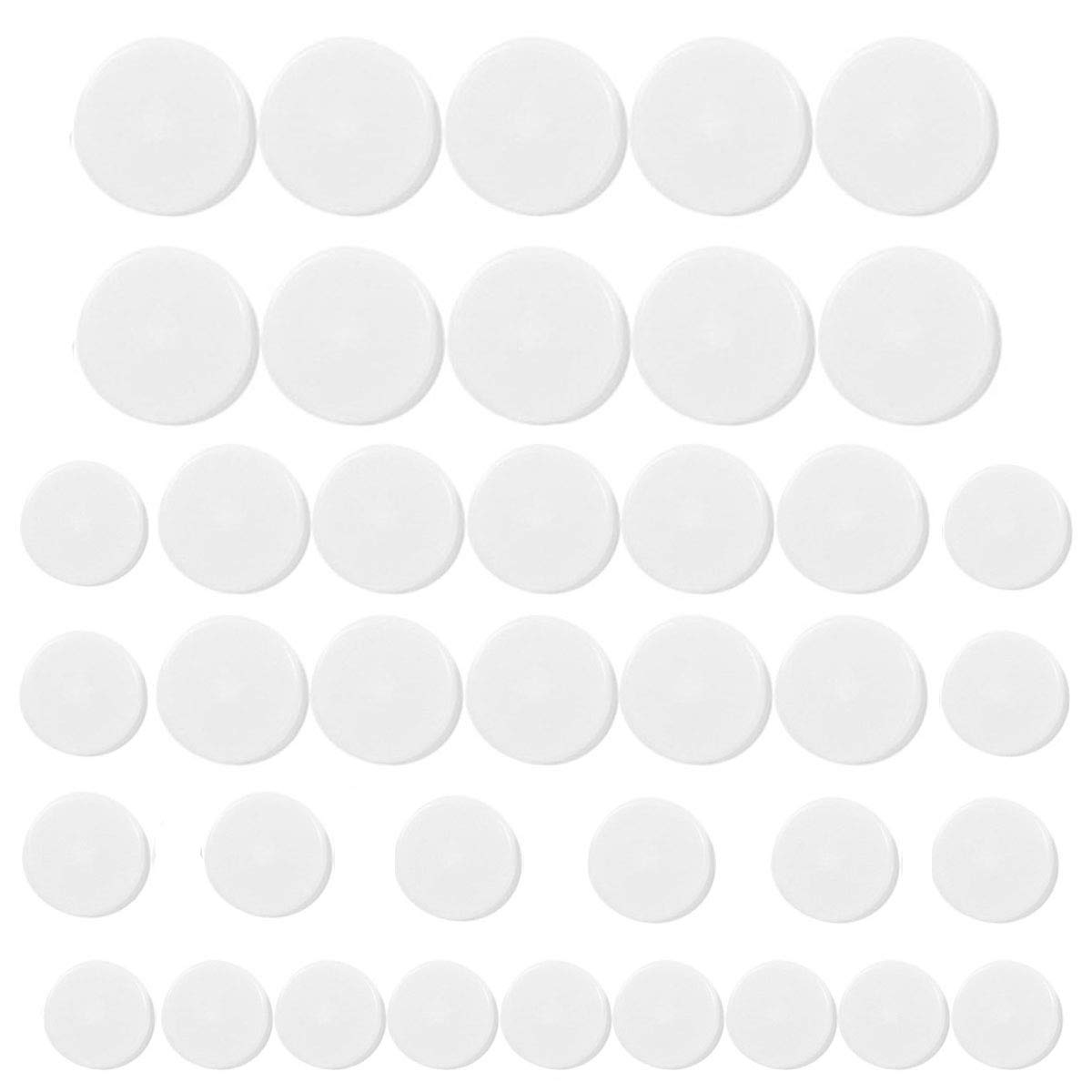 40pcs Rattles Noise Maker Insert for Baby Toys & Pet Dog Chew Toys - 18x22x27mm White/Transparent Rattle Box Repair Parts - Perfect for DIY Toy Fixing, Sensory Play & Pet Enrichment Activities