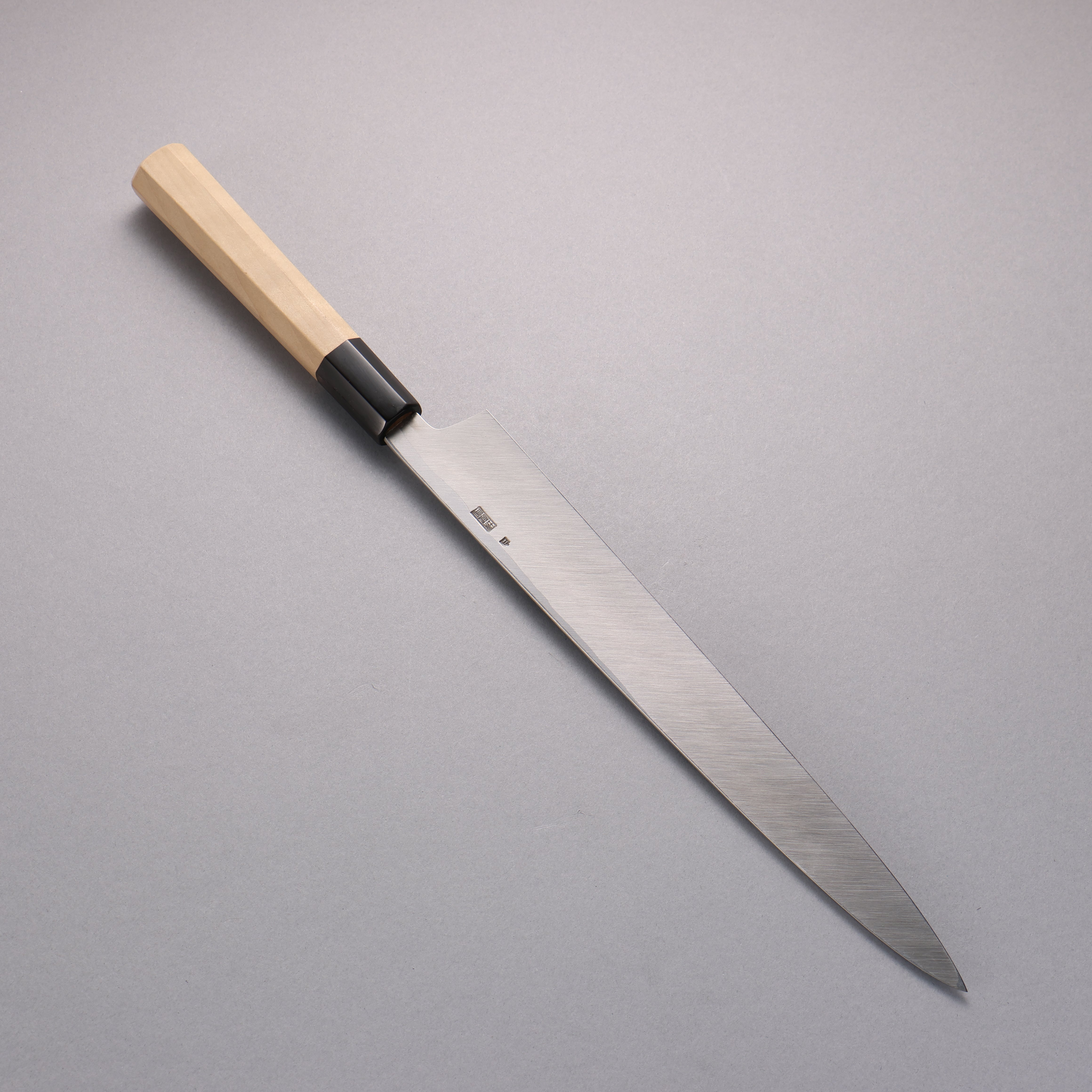 Premium Kikuzuki White Steel No.2 Nashiji Yanagiba Sushi Knife 240mm - Japanese Magnolia Wood Handle - Professional Sashimi & Sushi Chef's Blade for Precision Cutting & Food Presentation