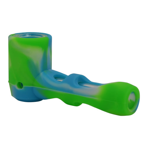 Premium Glass & Silicone Sherlock Pipe - Durable, Shatterproof Hand Pipe for Smooth Smoking | Perfect for Travel, Hiking & Discreet Use