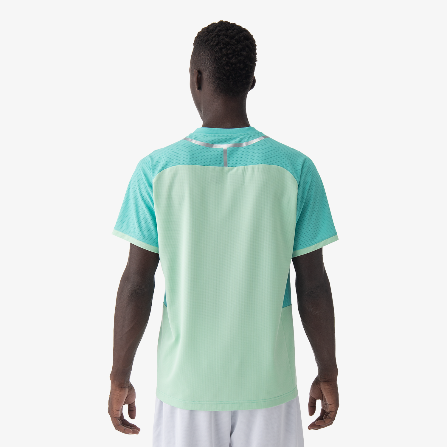 Yonex Men's Crew Neck Tennis Shirt 10633 - Peppermint Green - Moisture Wicking Performance Top for Casual & Sports Wear