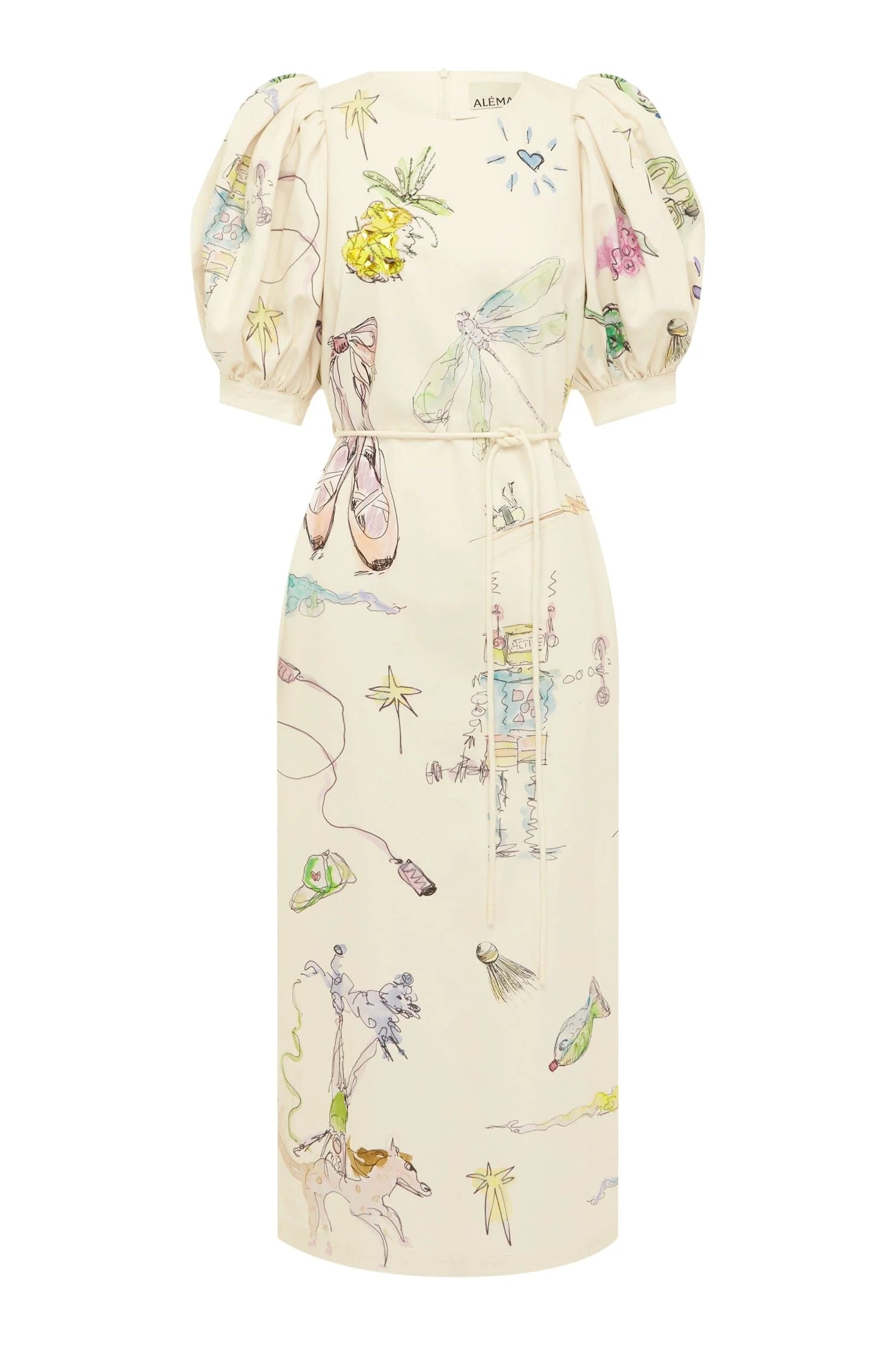 Elegant Court Midi Dress for Women - Flowy A-Line Summer Dress with Pockets - Perfect for Weddings, Parties & Office Wear