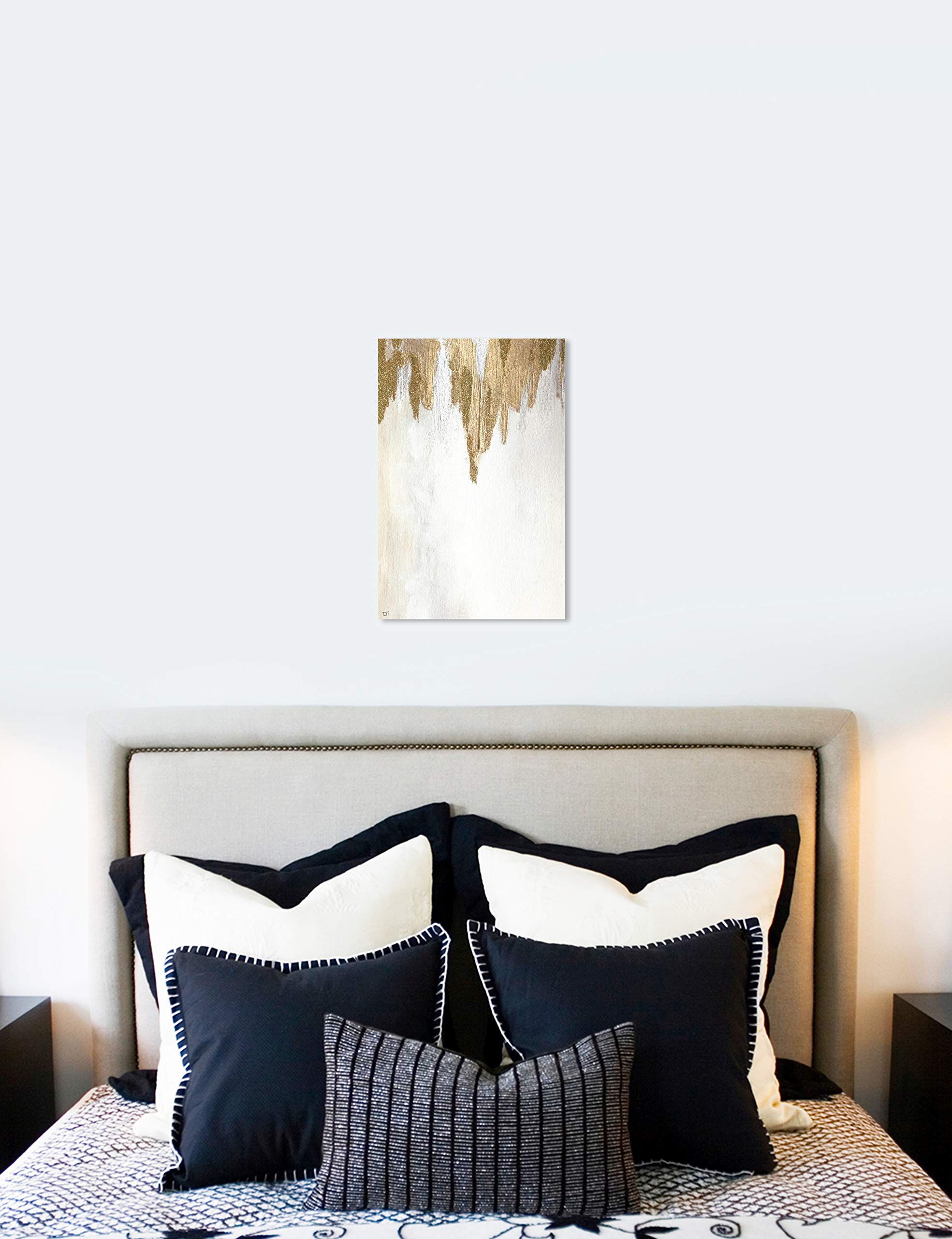 Abstract Wall Art Canvas Prints 'Very Golden' - 20