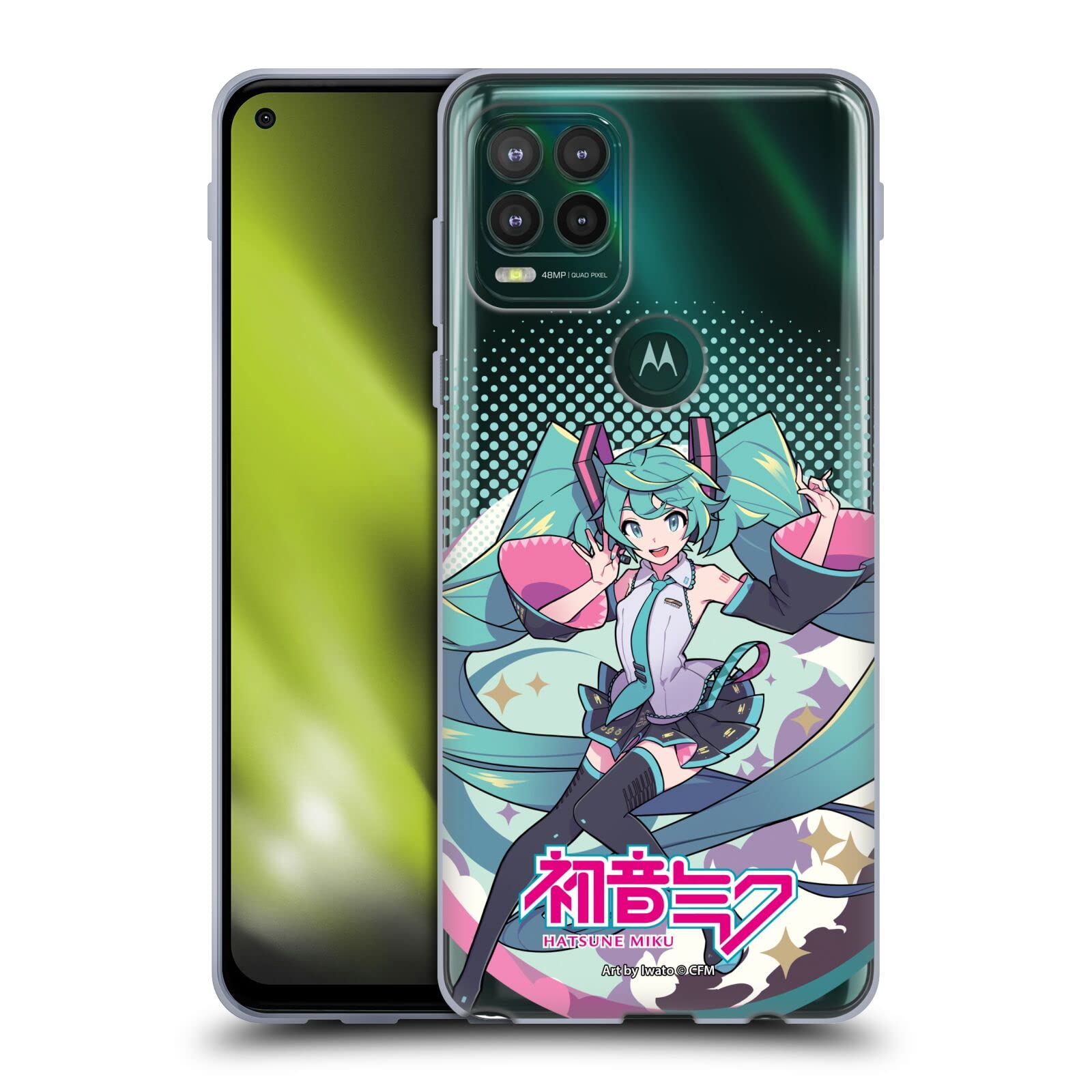 Head Case Designs Officially Licensed Hatsune Miku Pastels Graphics Soft Gel Case for Motorola Moto G Stylus 5G 2021 - Protective Cover for School, Work, and Anime Conventions