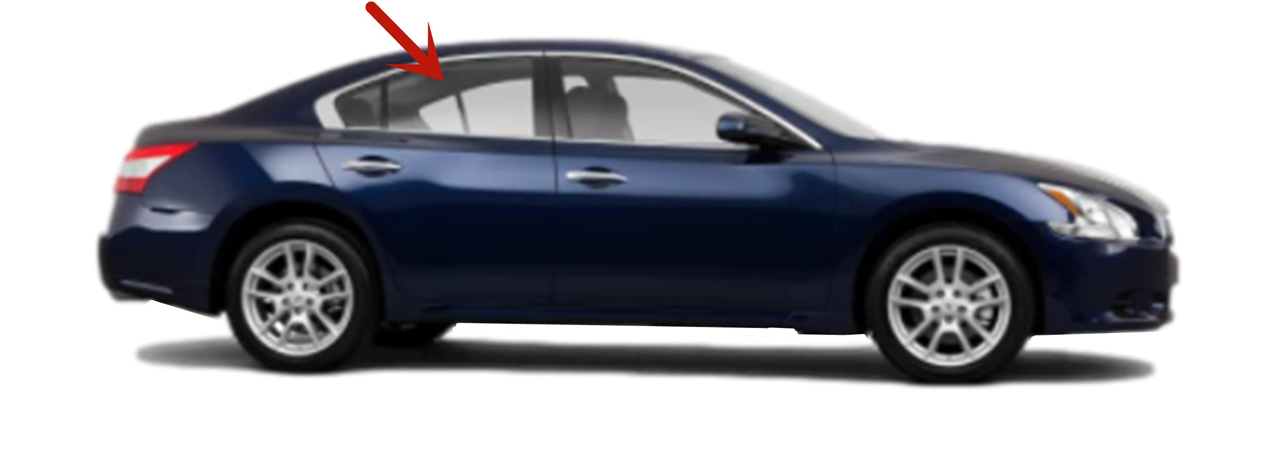 Passenger Right Side Rear Door Window Glass Replacement for Nissan Maxima 2009-2015 - Perfect Fit, OEM Quality - Ideal for Auto Glass Repair & Replacement Services