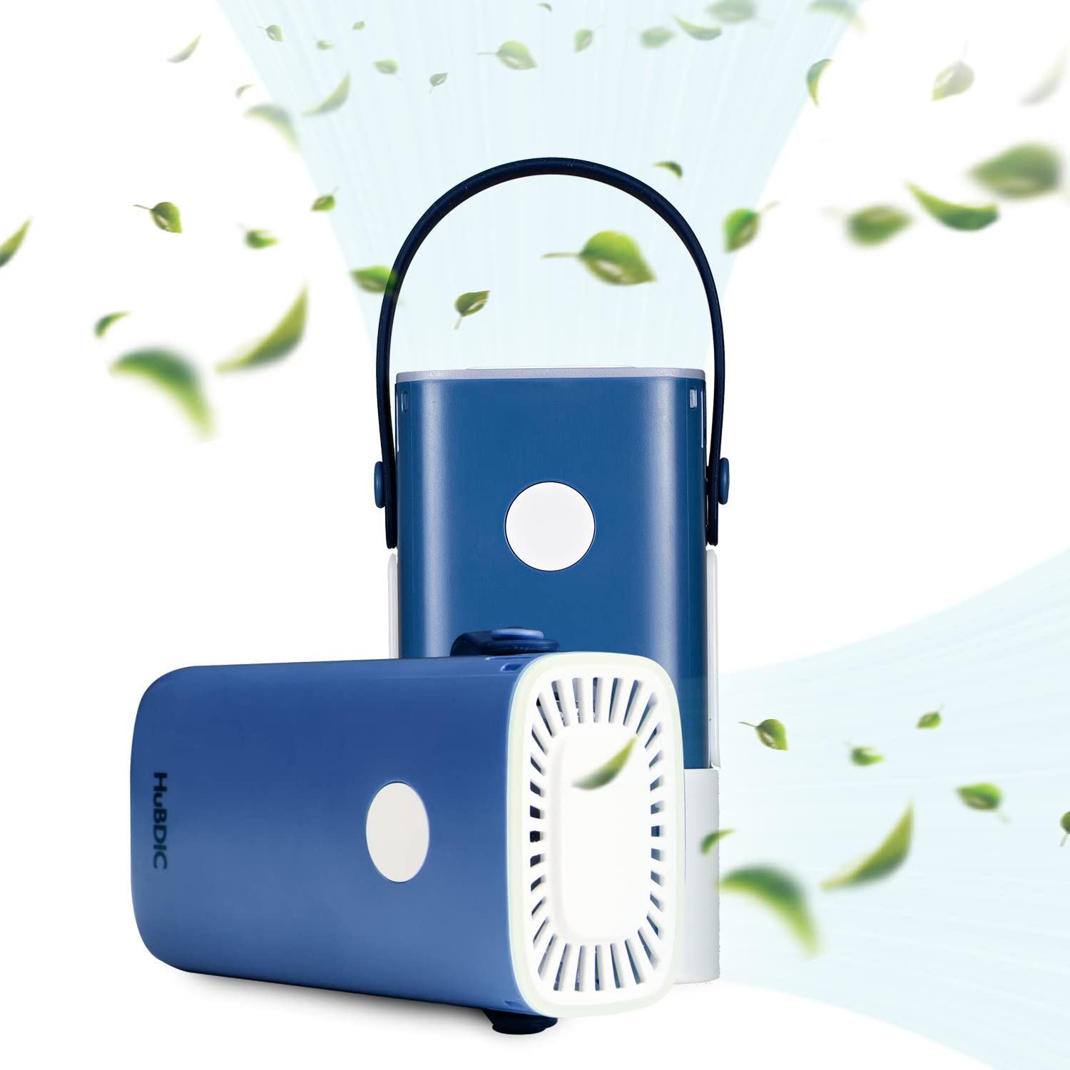 HubiCare Mini Portable Air Purifier - Cordless, HEPA-Free, Odor Eliminator for Cars, Pet Litter & Shoe Closet - Perfect for Travel, Office & Small Spaces (Blue)