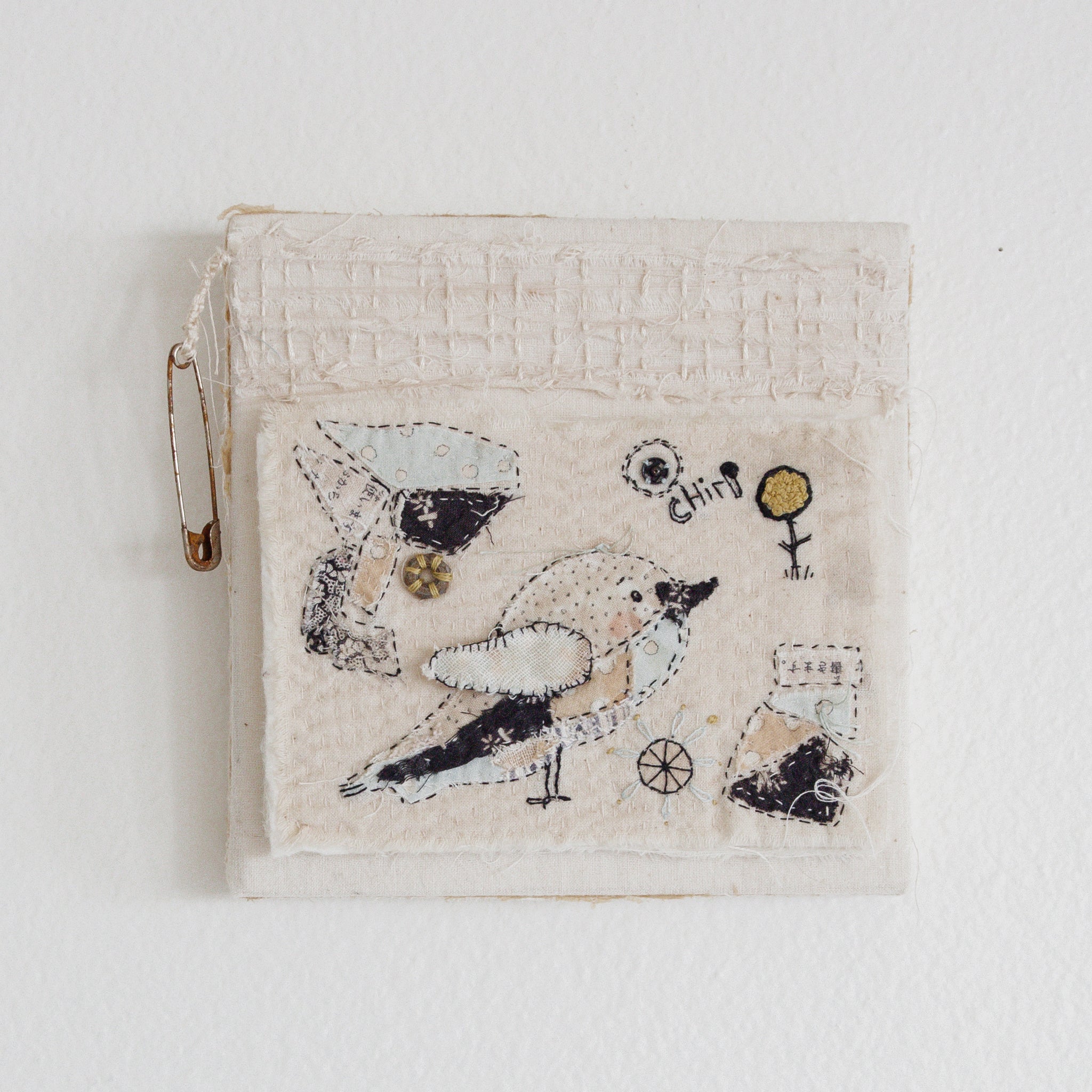 Hutch Studio Birds the Word Fabric Art Collection - Aren't You Chirpy | Wall Decor for Living Room, Nursery & Home Office