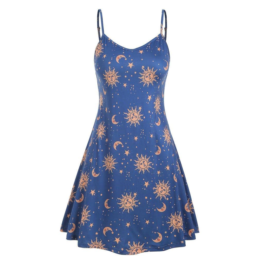 Plus Size Women's Summer Dresses - Floral Printed High Waisted Boho Dress for Party, Formal & Casual Wear | Flowy Maxi Dress for Beach, Vacation & Special Occasions