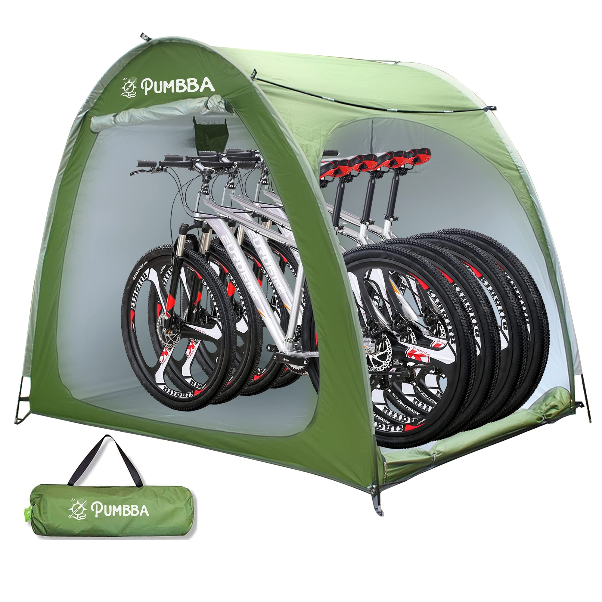 Weatherproof Bike Storage Tent for 4-5 Bikes | Portable Outdoor Bicycle Cover & Garage Shelter | Perfect for Mountain Bikes, Backyard Storage & Camping Trips