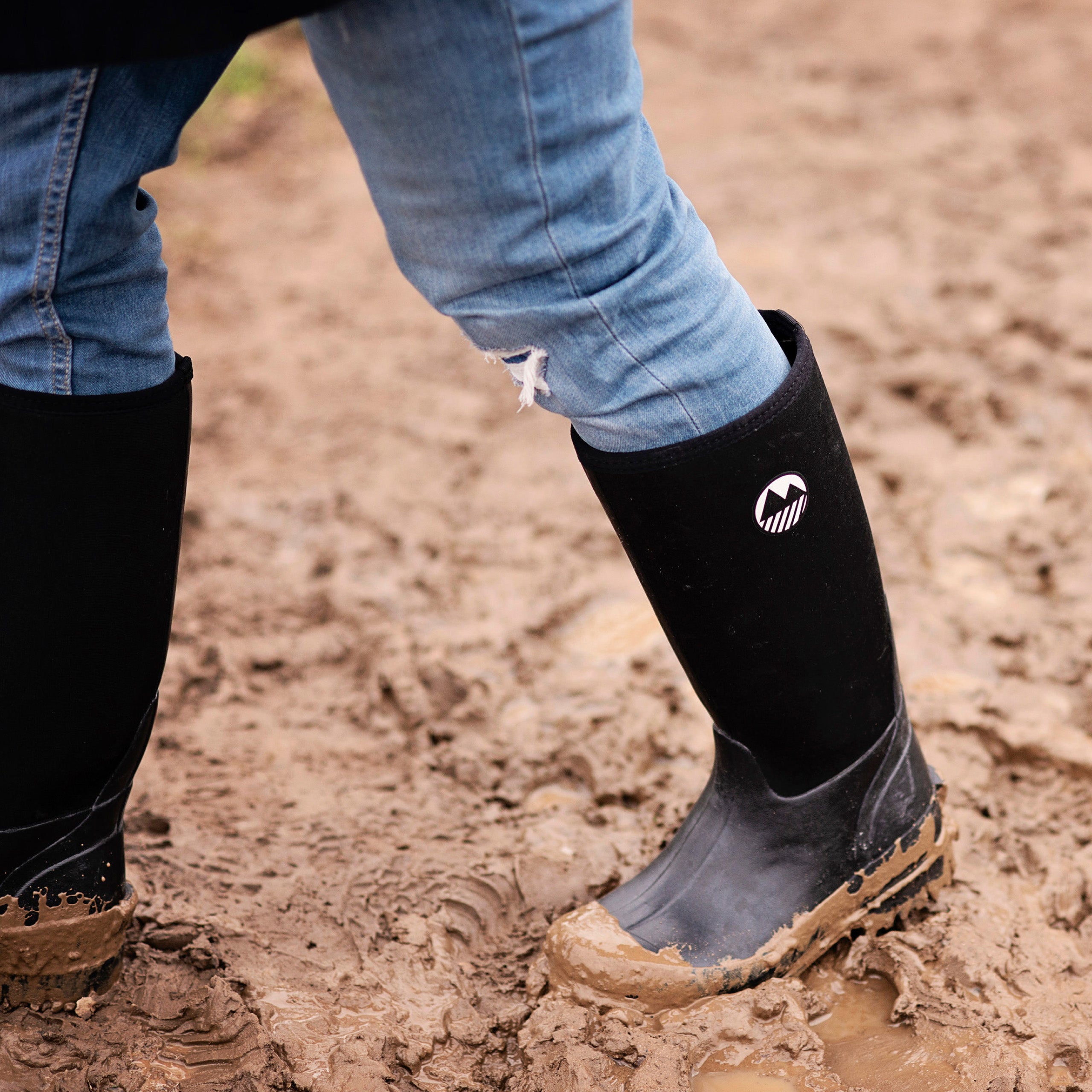Men's Rydal Neoprene Wellington Boots - Waterproof Rubber Rain Boots for Fishing, Hunting & Outdoor Activities - Comfortable Slip-On Ankle Boots for Men