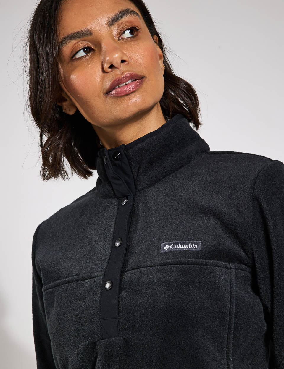 Benton Springs Half Snap Pullover - Stylish Black Fleece Jacket for Men & Women | Perfect for Outdoor Hiking, Camping & Casual Wear