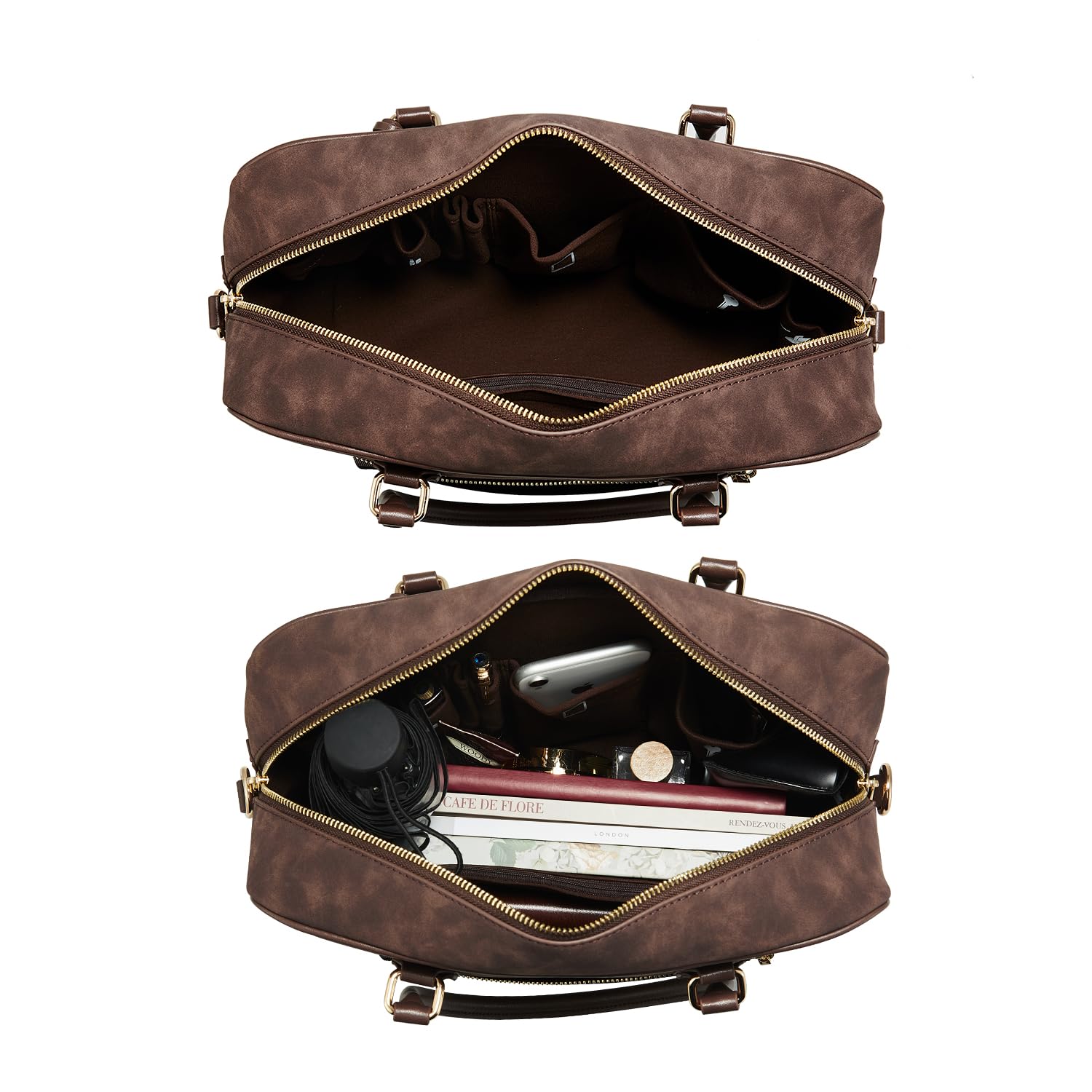 Victoria Hyde Women's Genuine Leather Crossbody Bags & Purses with Matching Square Watches - Elegant Fashion Accessories for Work, Date Night and Everyday Use