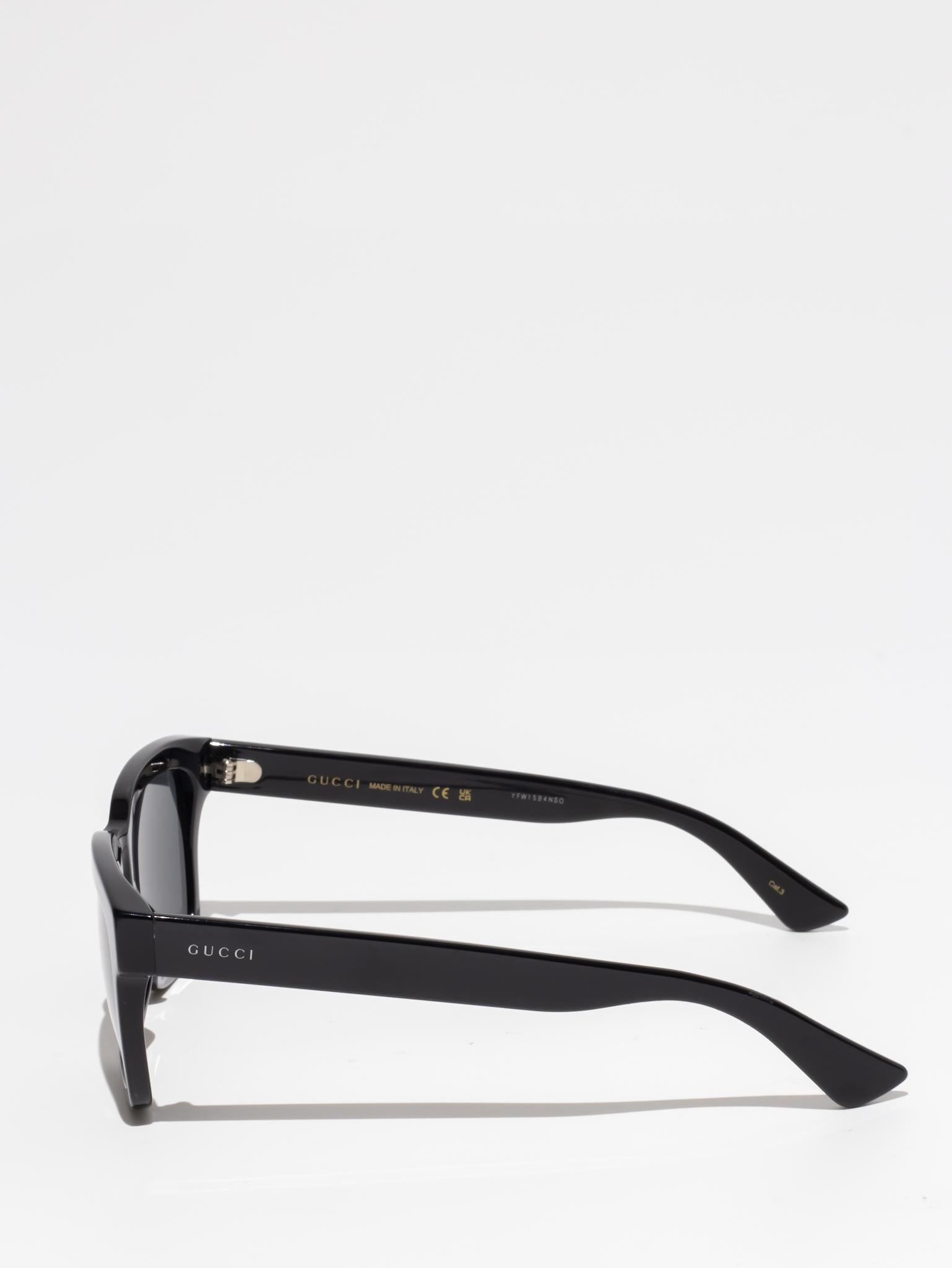 GUCCI GG0001SN 001 Black Sunglasses for Women - Luxury Designer Shades with UV Protection - Perfect for Beach, Driving & Outdoor Activities