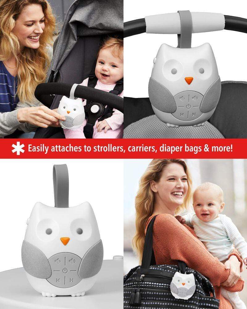 Skip Hop Stroll & Go Portable Baby Soother Sound Machine - White Noise & Lullabies for Sleep, Travel & Nursery - Perfect for Strollers, Car Rides & Bedtime