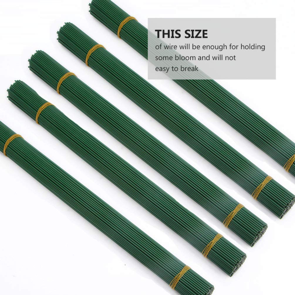 19cm Floral Stem Wire - Handmade Fake Green Imitation Bouquet Stems for DIY Flower Arrangements, Home Decor, and Wedding Centerpieces | Artificial Plant Sticks for Florists and Crafting