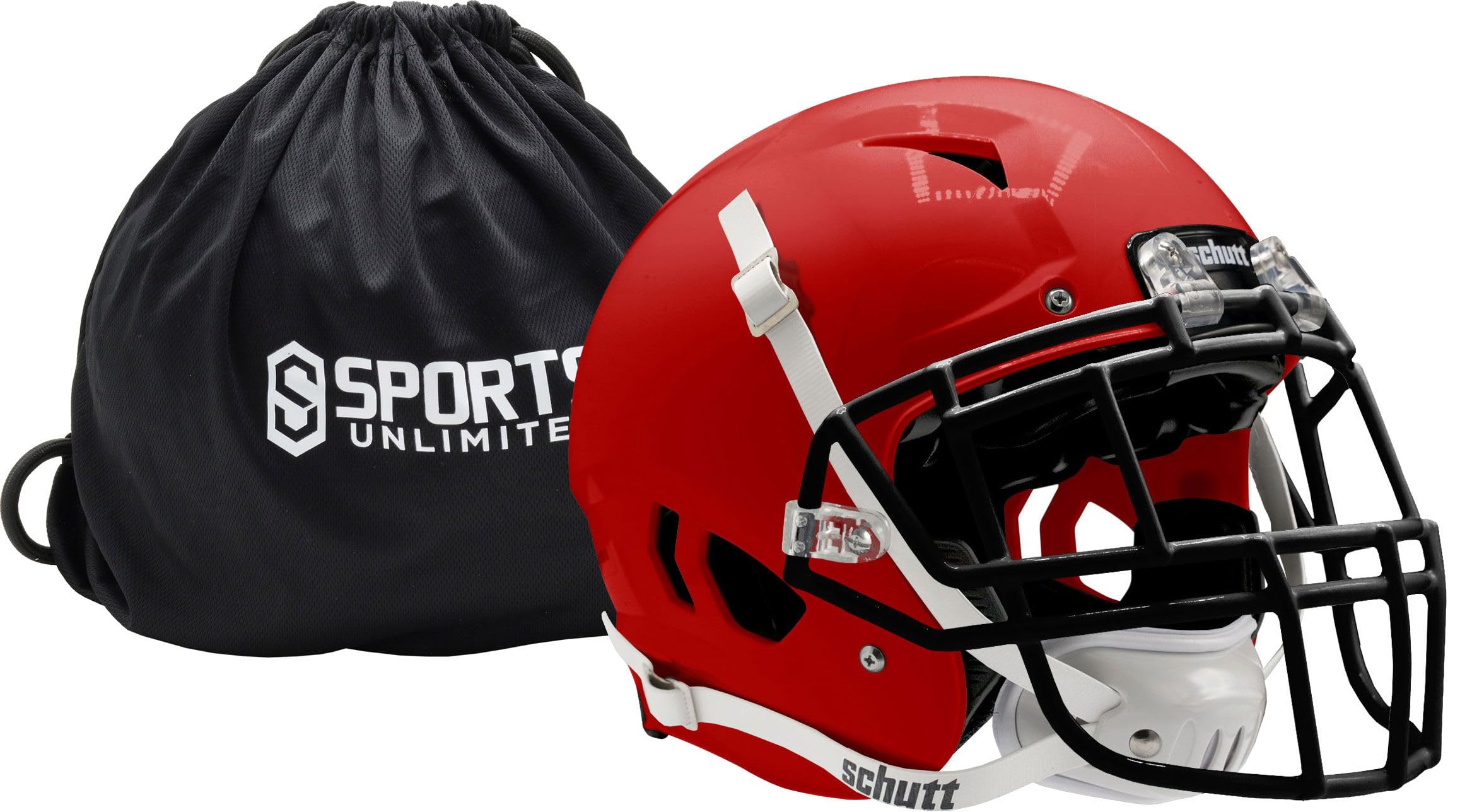 Schutt Vengeance Pro LTD II Adult Football Helmet with Facemask - Certified Safety Protection for High School & College Players - Includes Free Sports Unlimited Helmet Bag for Training & Game Day Use