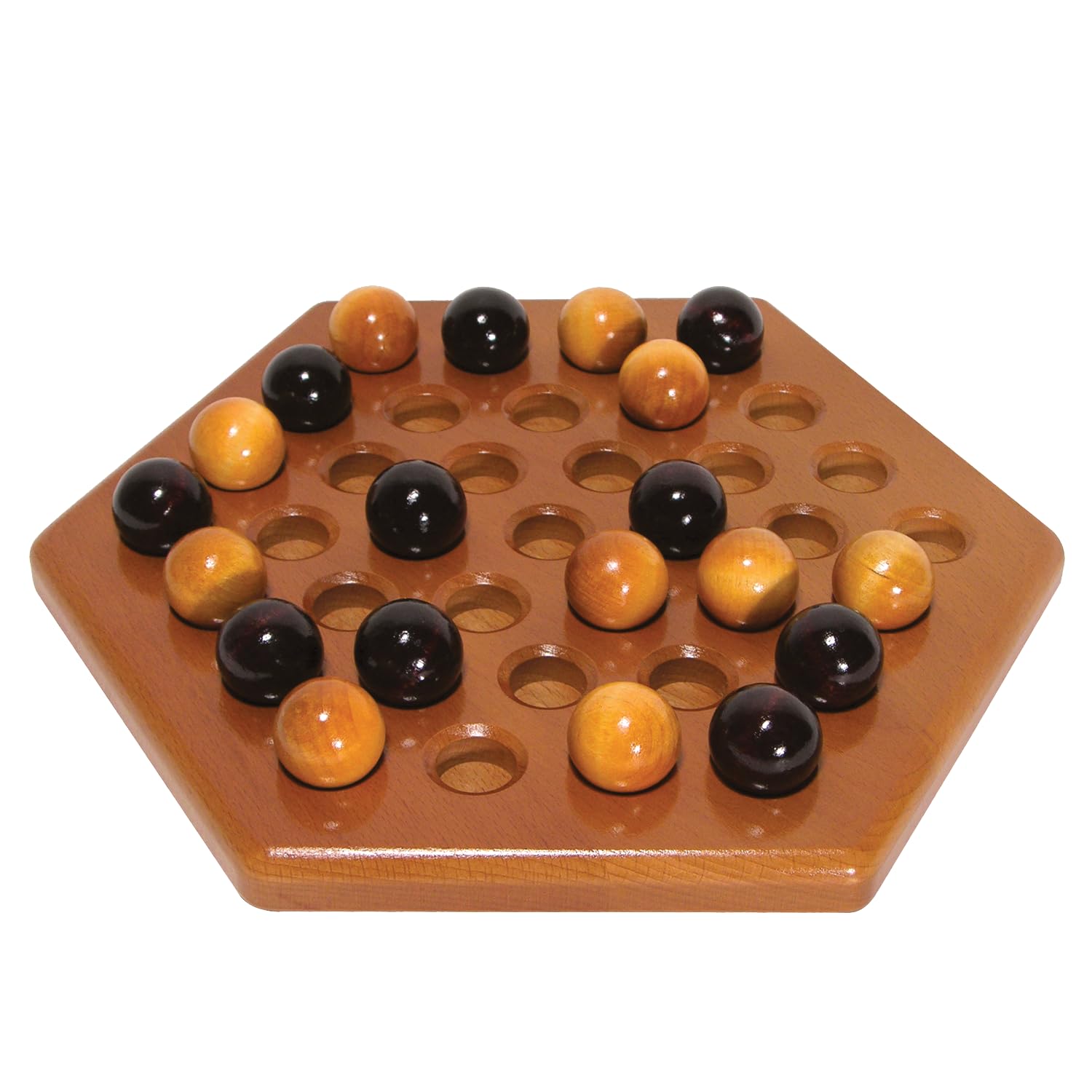 Vintage Wooden Checkers Game - Family Board Game for Home & Travel