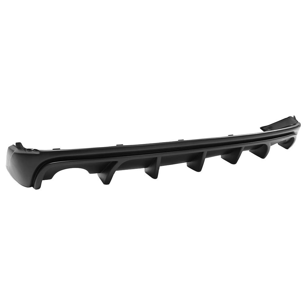 IKON MOTORSPORTS Rear Bumper Diffuser for 2014-2016 Lexus IS250 IS350 IS200T - PP Unpainted Black Lower Lip Spoiler | Enhances Aerodynamics & Sporty Look for Street Racing & Car Shows