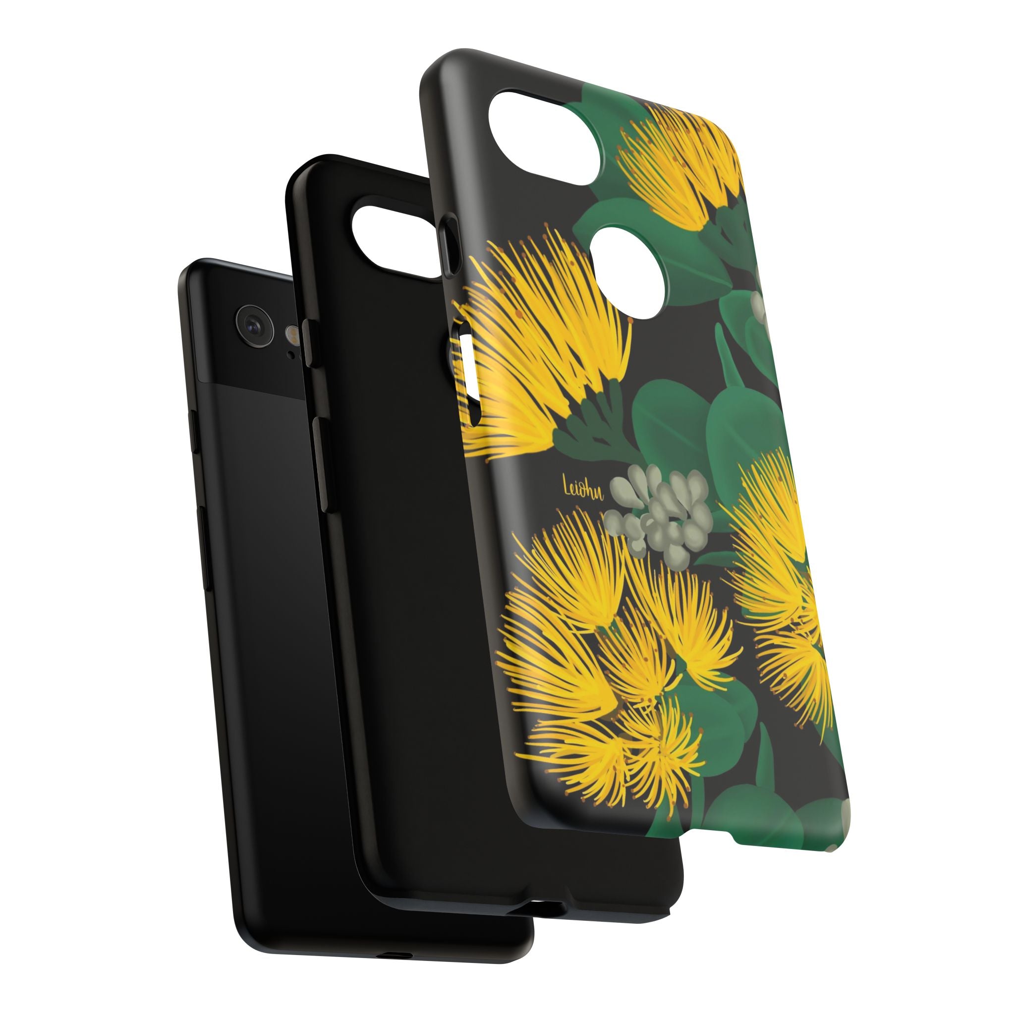 Ōhi'a Lehua Yellow Flower Hawaiian Lei - Perfect for Google Pixel Phone Photography & Hawaiian Themed Events
