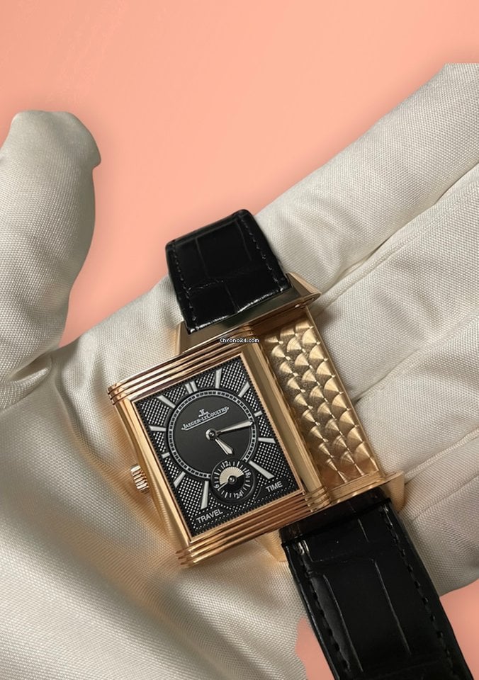 Jaeger-LeCoultre Reverso Classic Duoface Small Seconds 18K Rose Gold Men's Luxury Watch - Perfect for Business, Formal Events & Collectors