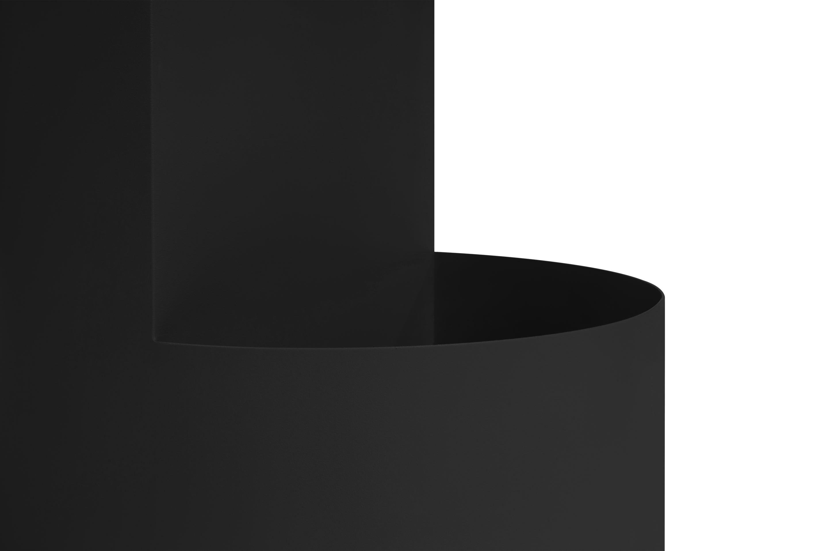 Black Owal Plant Pot - Modern Indoor & Outdoor Flower Planter for Home Decor, Office, Garden, and Balcony