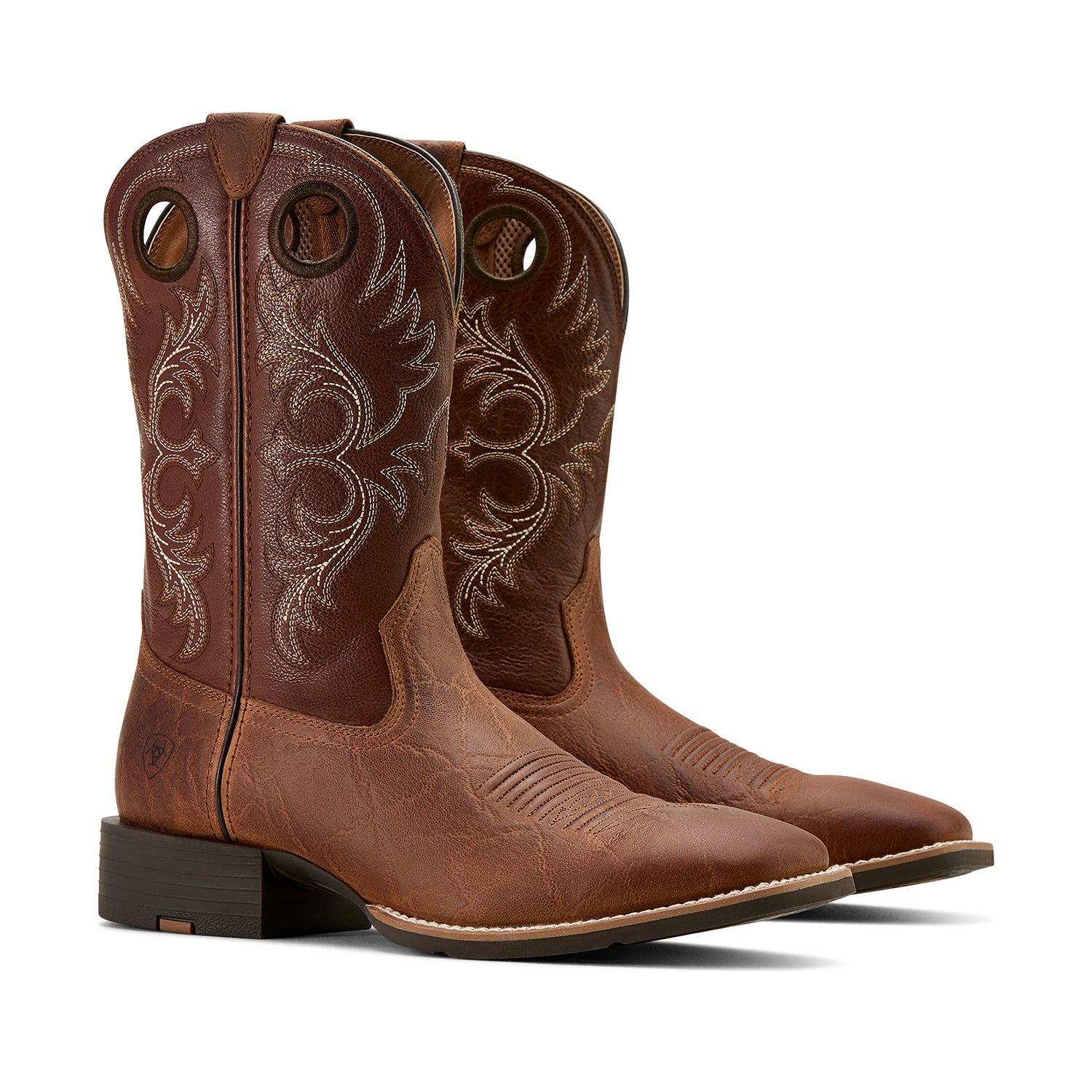 Ariat Men's Sport Rodeo Cowboy Boots - Western Riding Boots for Men, Comfortable & Durable Work Boots - Perfect for Rodeo, Horseback Riding & Country Fashion