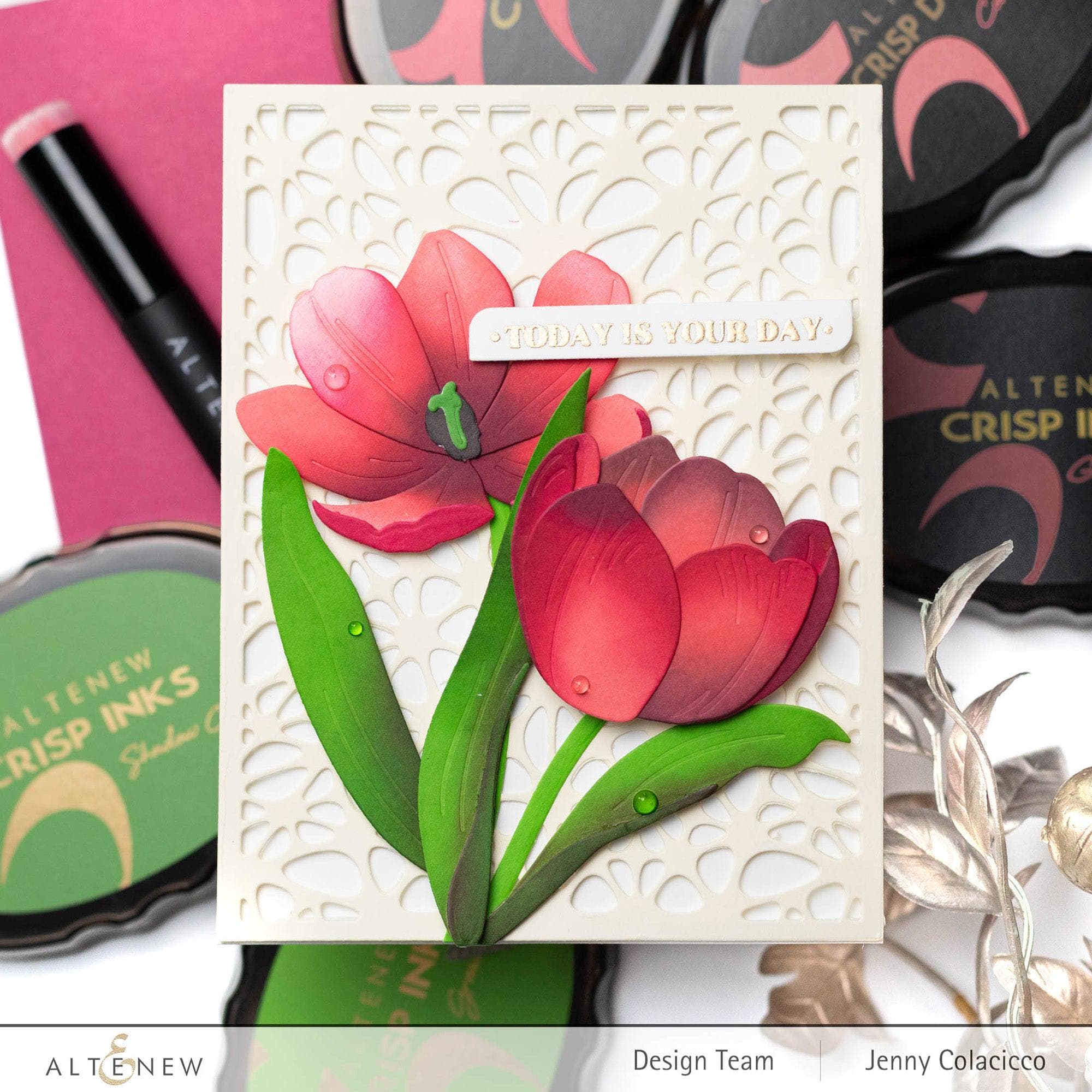 Tulip Full Bloom Layering Die Set for DIY Paper Flower Crafting - Perfect for Scrapbooking, Card Making & Home Decor